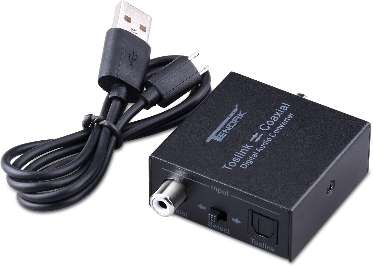 Tendak Optical Toslink to Coaxial SPDIF Digital Audio Converter