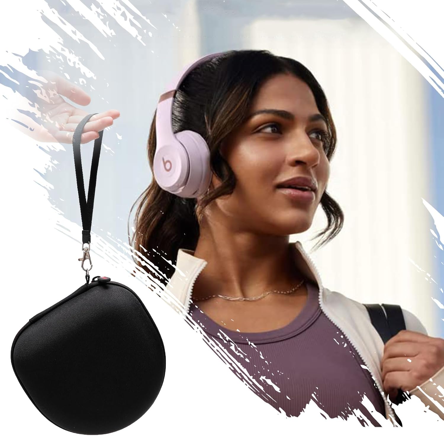 Hard Headphone Case for Anker Q20i Beats JLab TOZO Travel EVA Bag