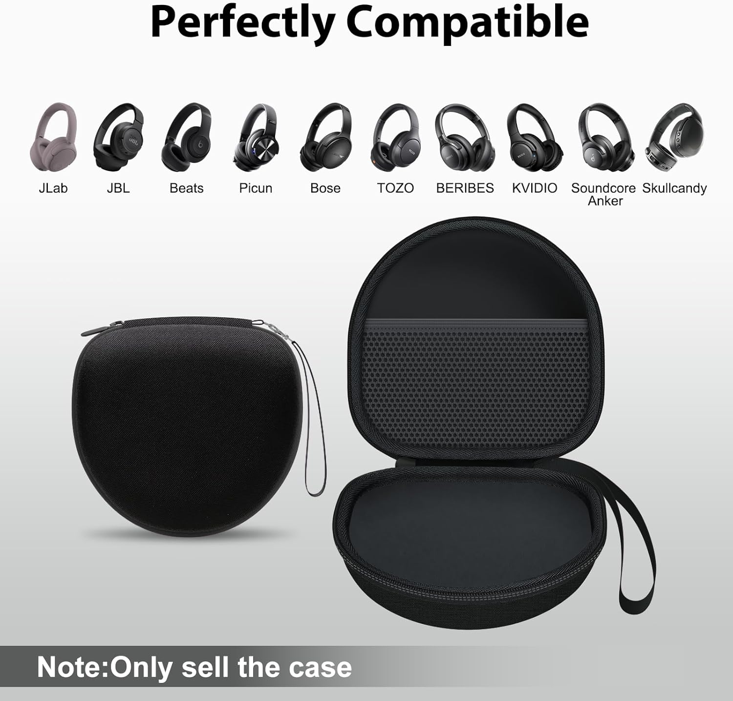 Hard Headphone Case for Anker Q20i Beats JLab TOZO Travel EVA Bag
