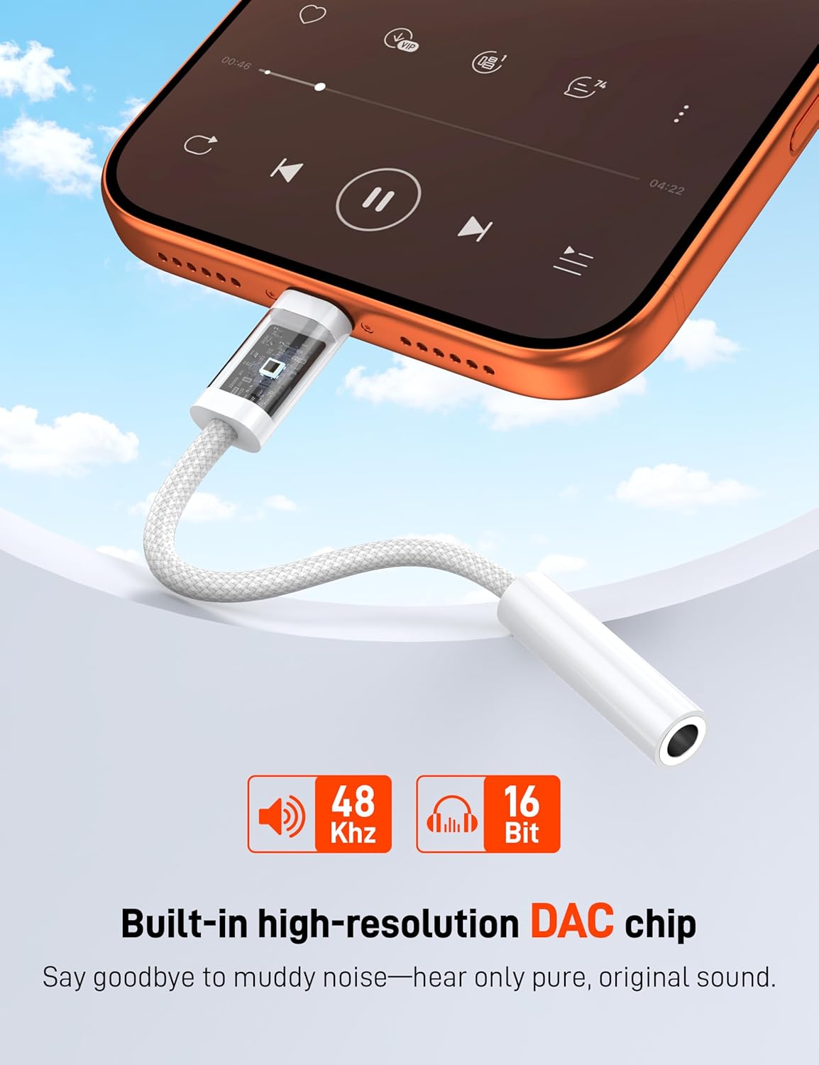 USB C to 3.5mm Headphone Adapter iPhone 17 Pro Max Samsung S25 Pixel 70C
