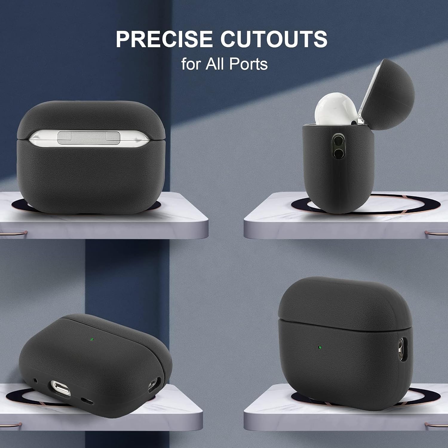 TPU AirPods Pro 3 Case with Hand Strap Textured Protective Cover