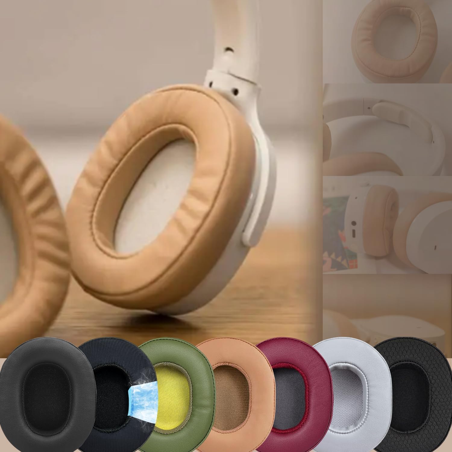 Replacement Ear Pads for Skullcandy Crusher/Evo/ANC Hesh 3, Black