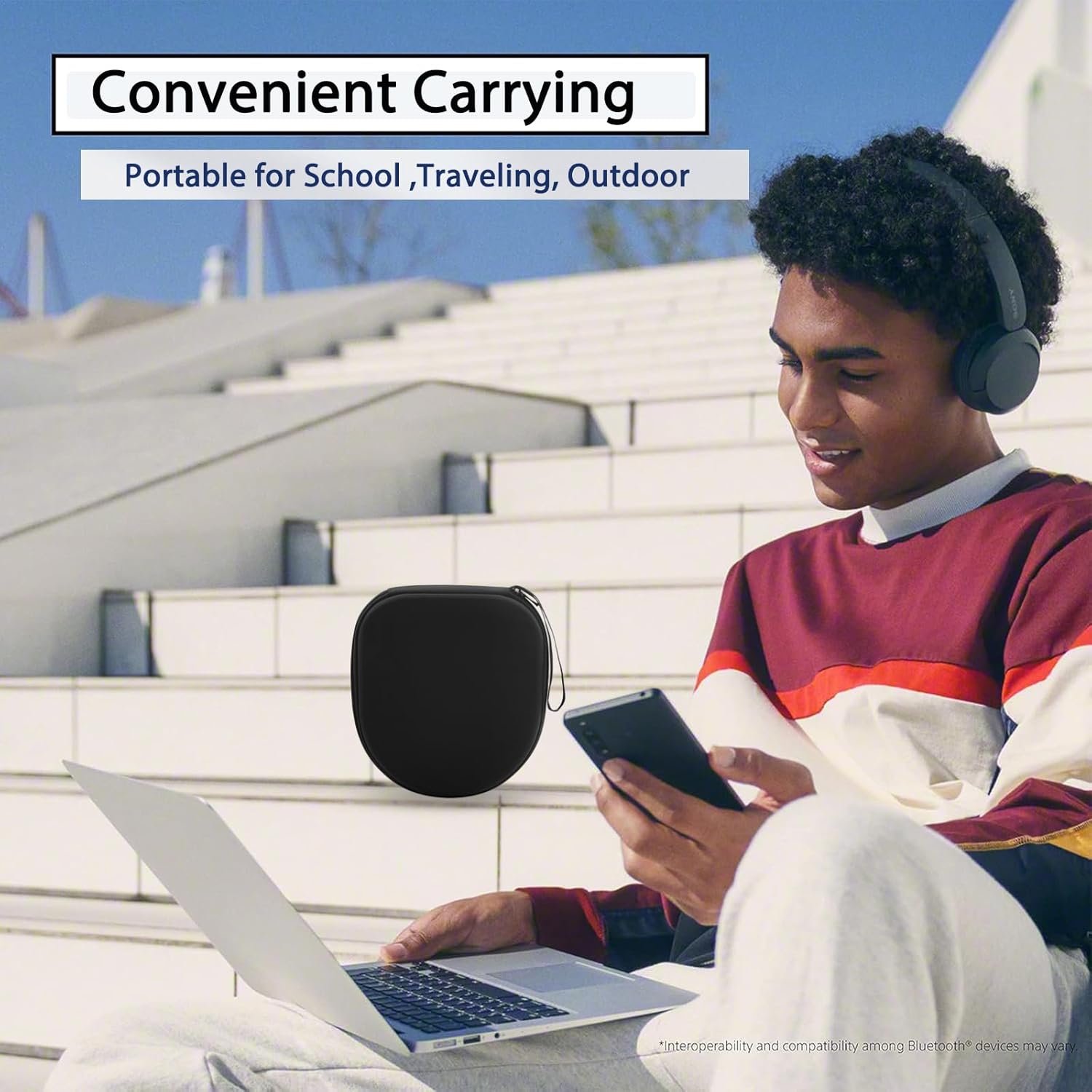 Hard Travel Case Compatible with Sony & JBL Noise Cancelling Headphones