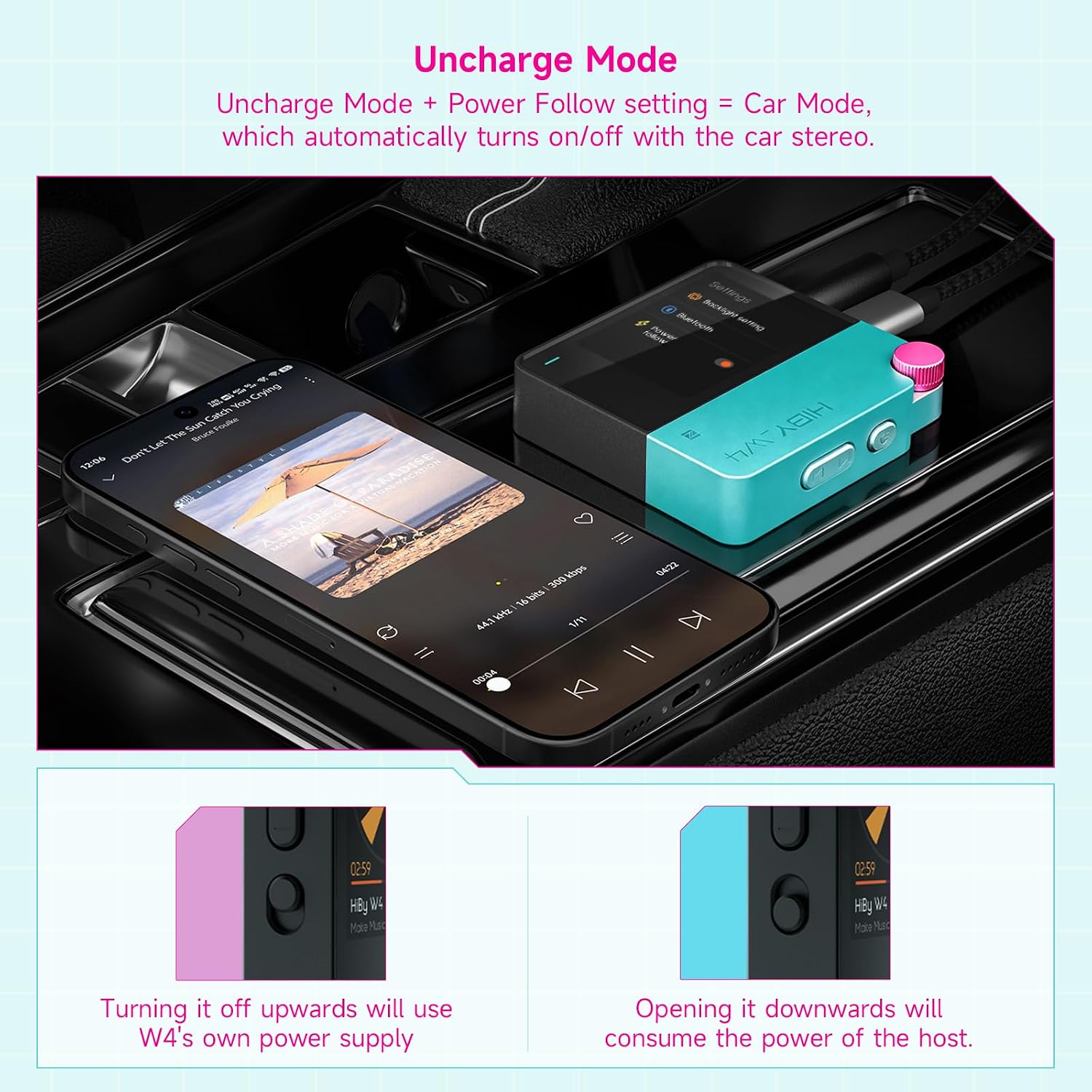HiBy W4 Bluetooth Headphone Amplifier USB DAC, BT 5.4 & NFC