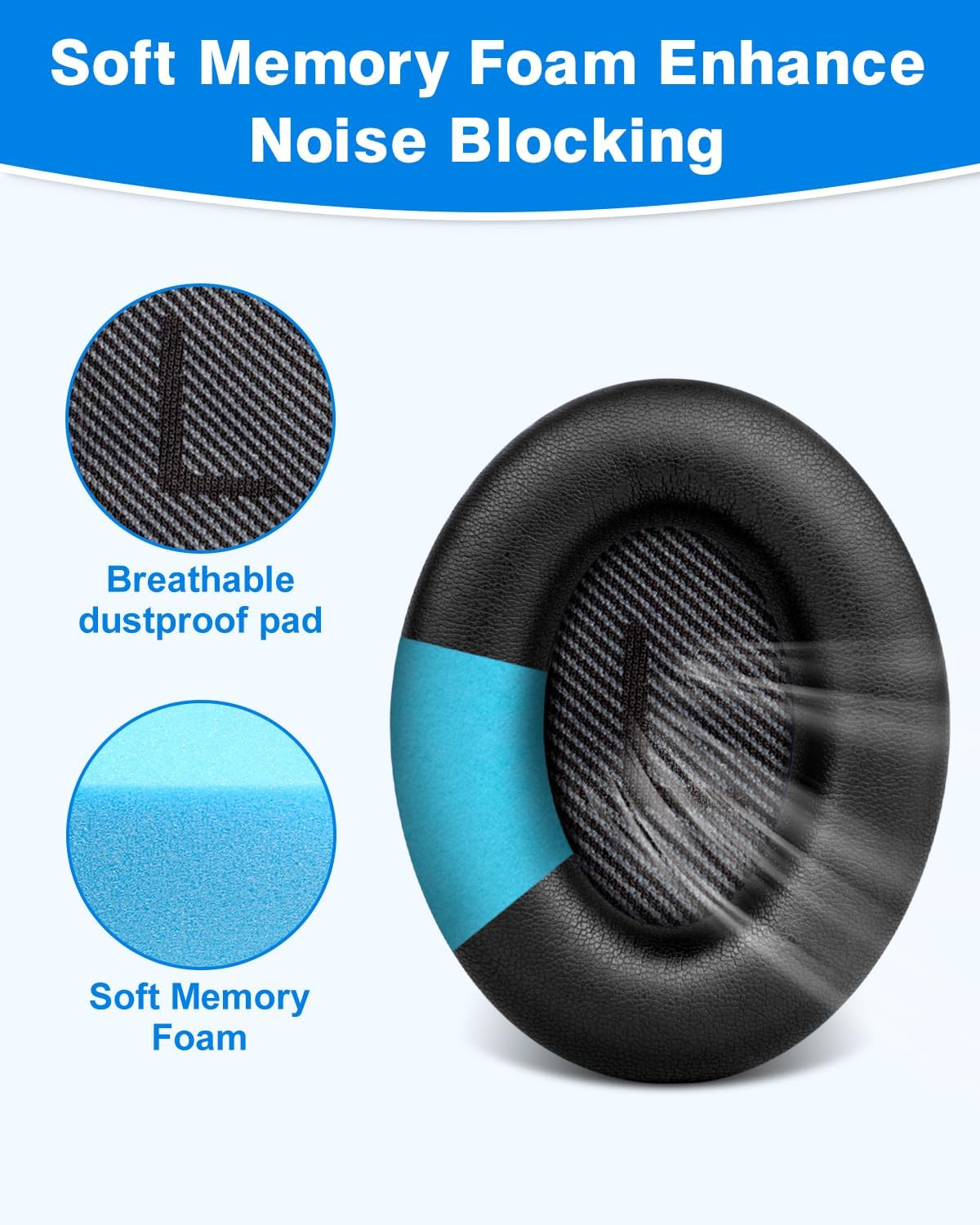 Link Dream Earpads for Bose QC35 II/QC35 QC25 QC15 Headphones