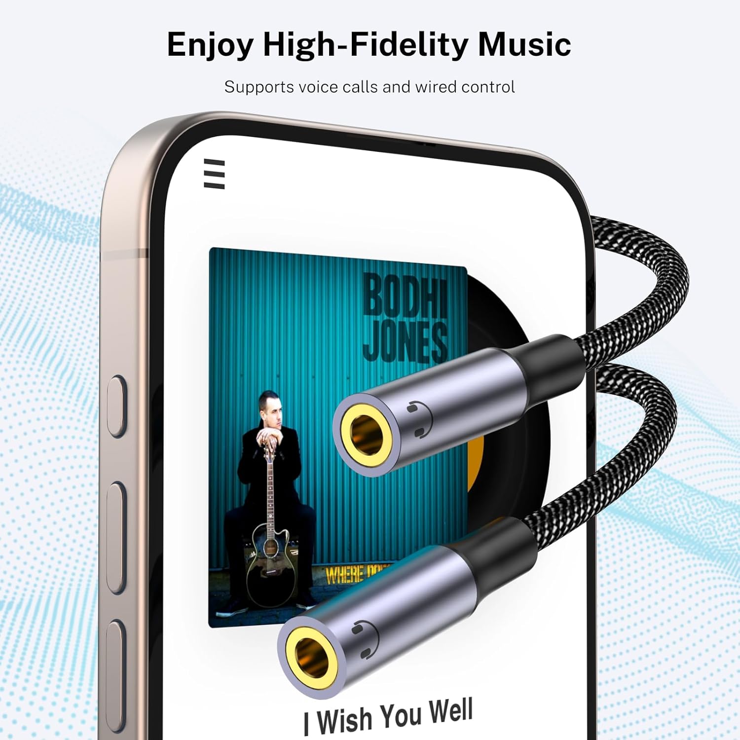 MOSWAG USB-C to Dual 3.5mm Audio Splitter Adapter for Two Headphones