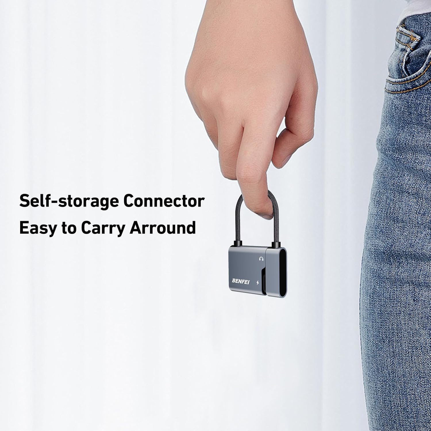 BENFEI USB-C to 3.5mm Audio Adapter, 60W Fast Charging