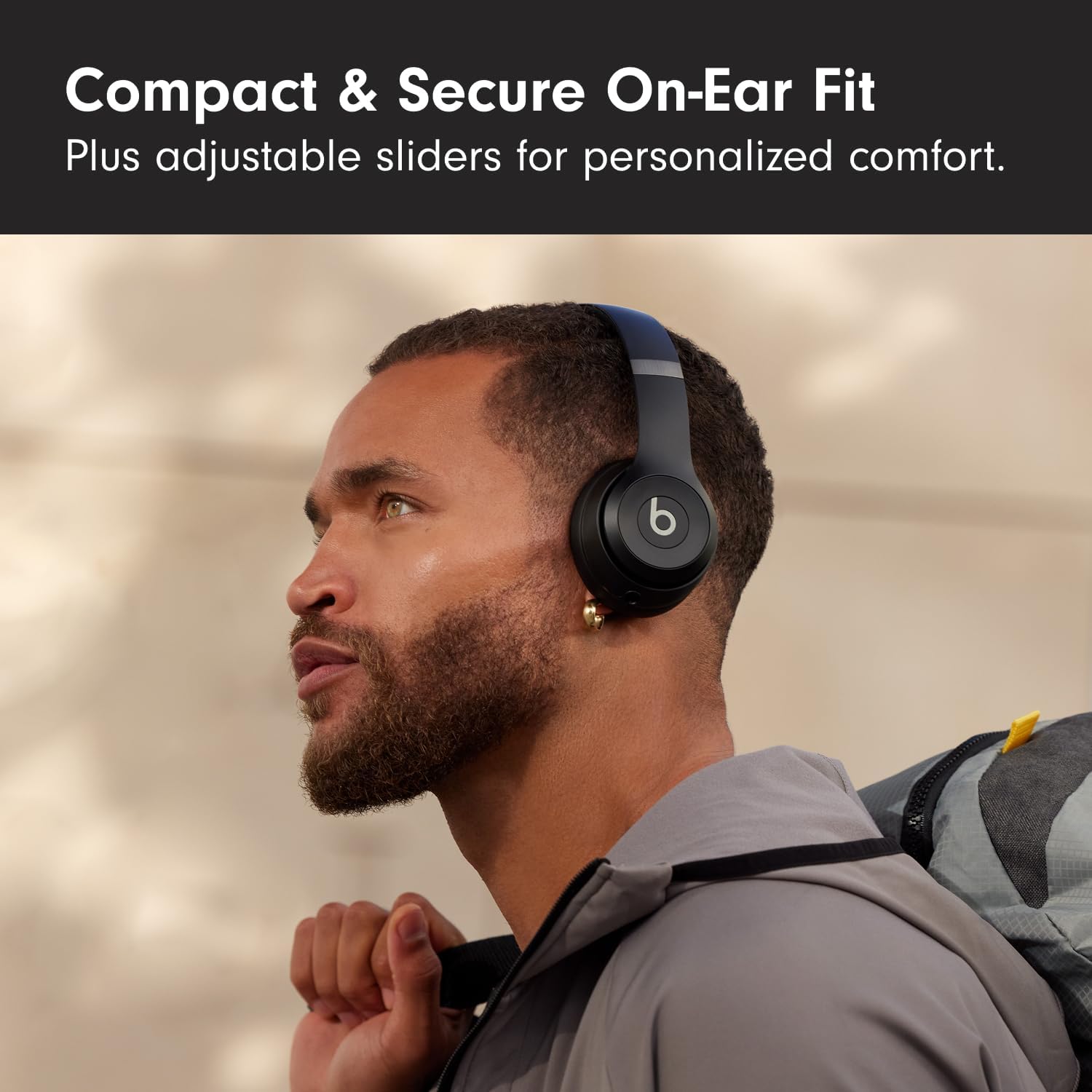 Bluetooth On-Ear Headphones, 50H Battery, Apple & Android Compatible