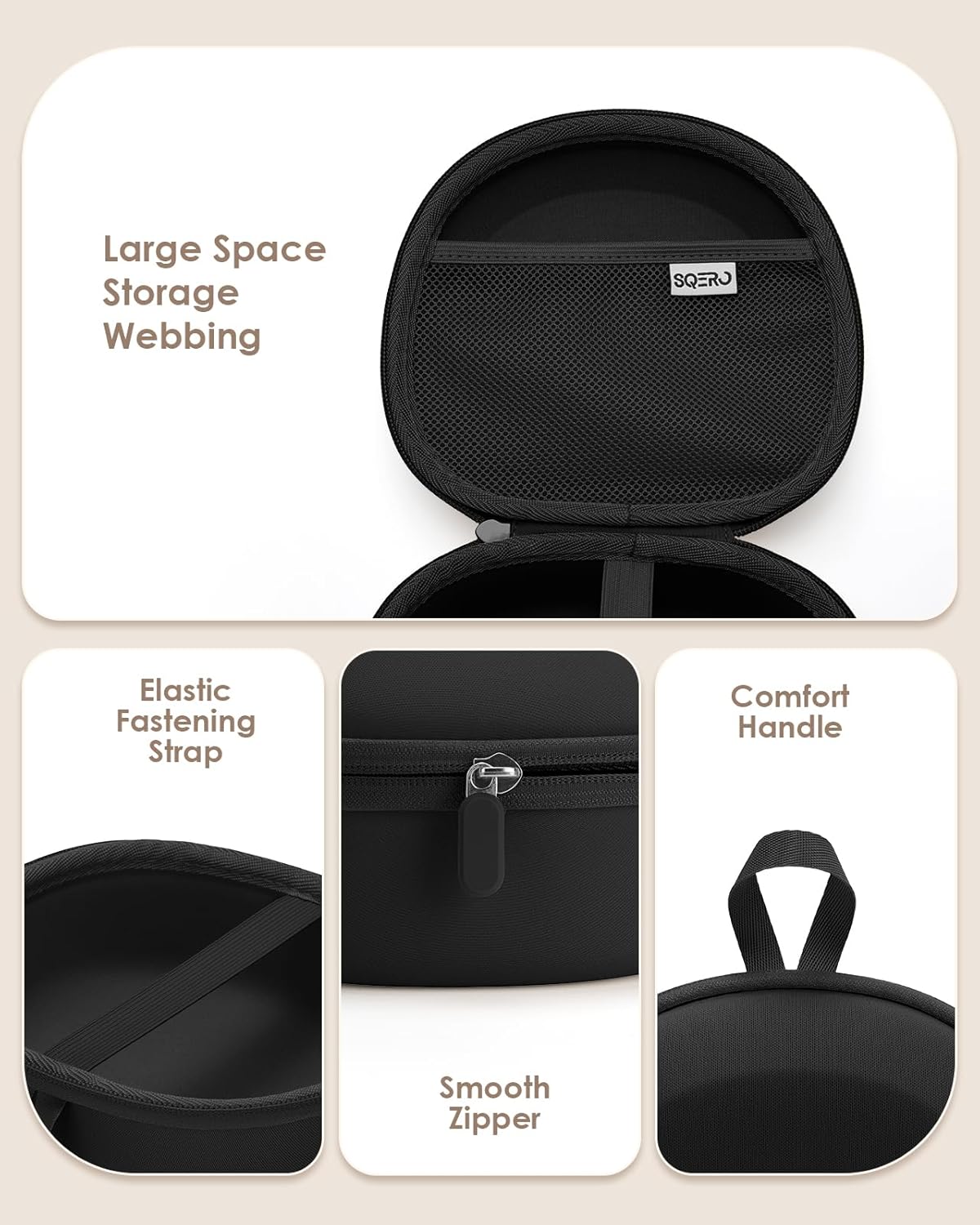 Hard Shell Headphone Case for Anker Q20 Q30 JBL Beats Bose Travel Bag