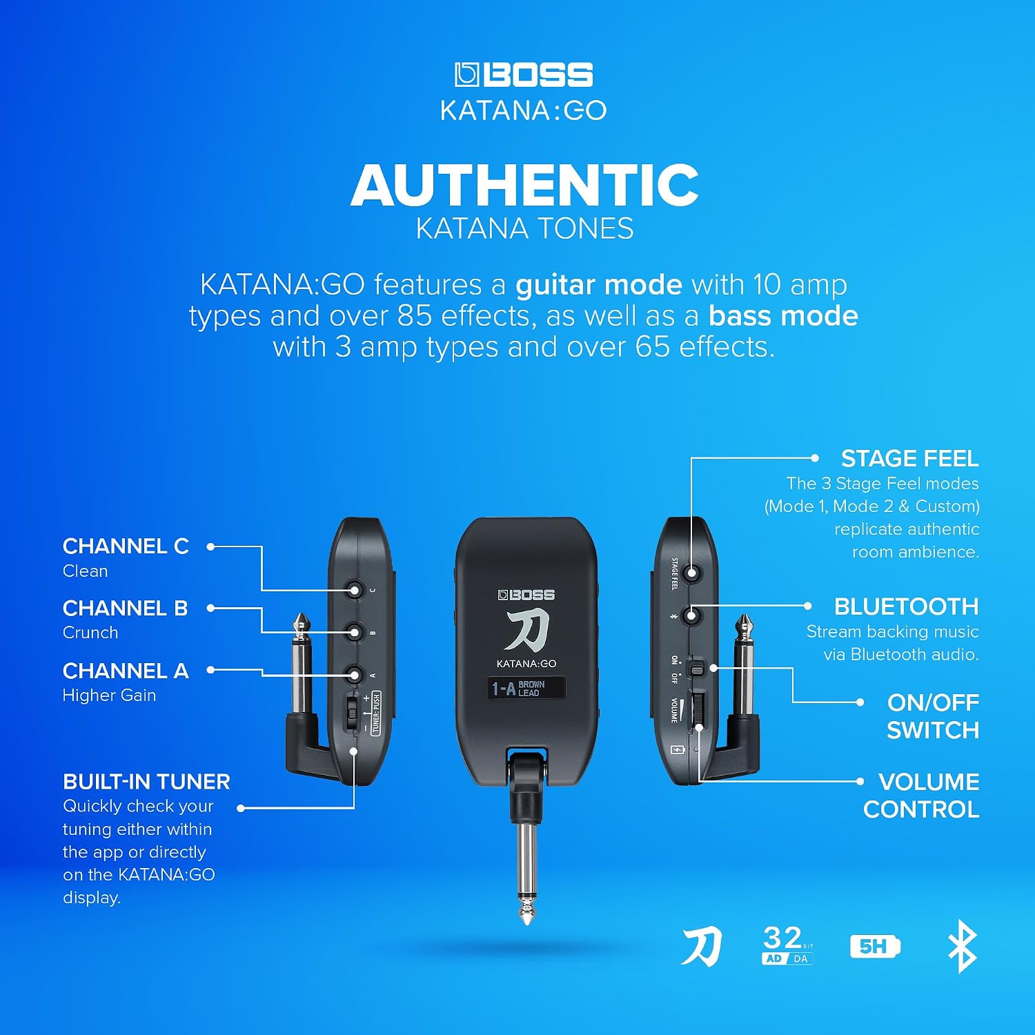 BOSS KATANA Personal Guitar & Bass Headphone Amplifier