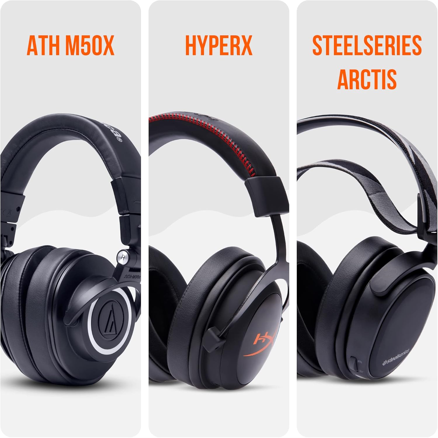 WC PadZ Universal Replacement Earpads for ATH M50X, Arctis & HyperX