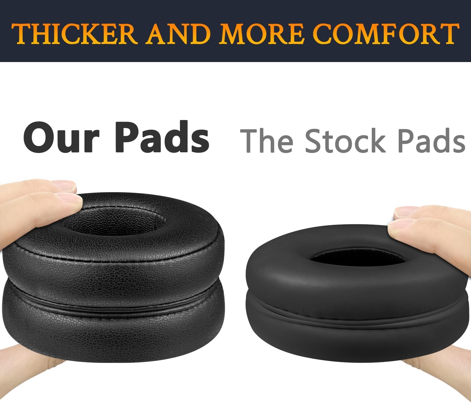 Sony WH-CH510/CH520 Replacement Ear Pads Black for MDR-ZX110