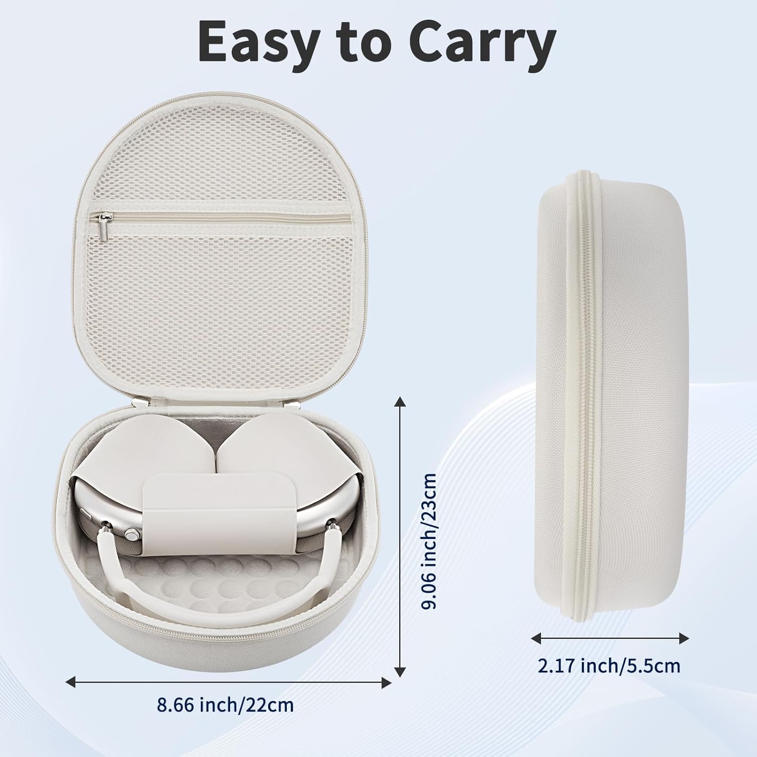 Apple AirPods Max 2 Case | Portable Hard Cover with Zipper & Pouch