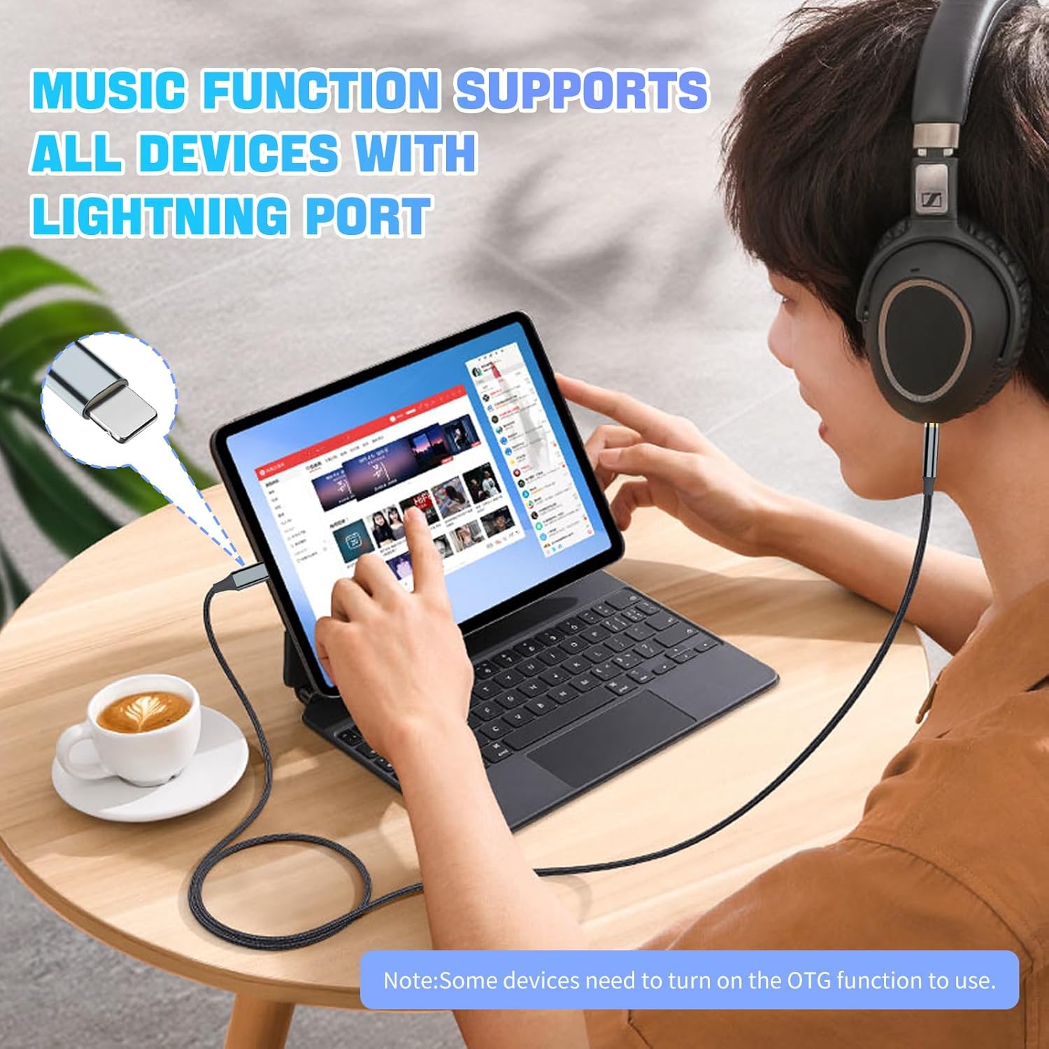Lightning to 3.5mm AUX Cable 1.2M for iPhone Car Stereo Headphone Adapter Audio Cord iPhone 14 13 12 11 X XR XS 8 7