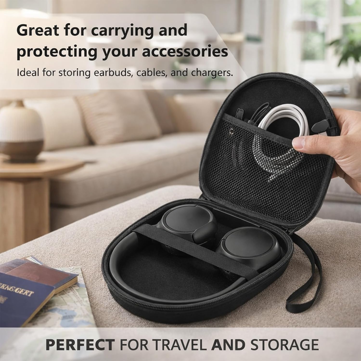 Hard Headphone Case for Sony WH-CH720N/JBL 770NC EVA Travel Bag