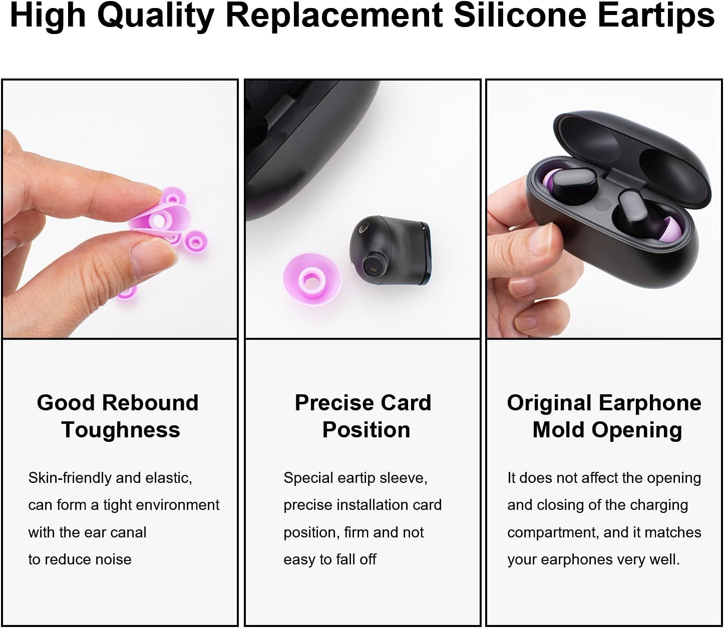 Aiivioll 6pcs Silicone Ear Tips for Beats Fit Pro/Studio Buds