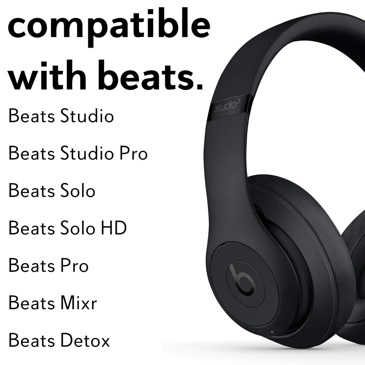 SPARKED Beats Aux Cable 3.5mm Headphone Wire for Studio Solo Pro