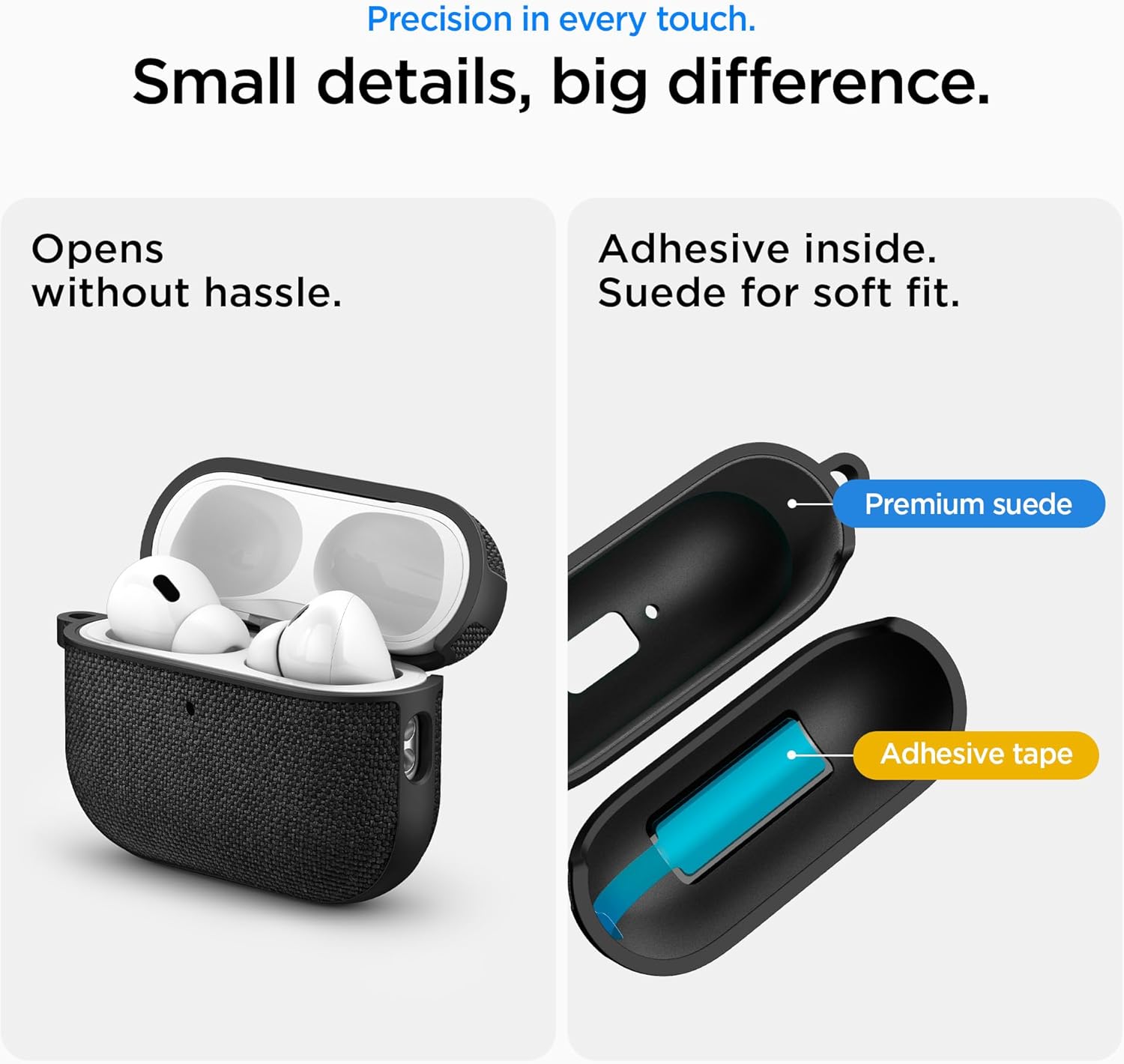 Spigen Urban Fit Case for AirPods Pro 3 2025 Protective Cover Black