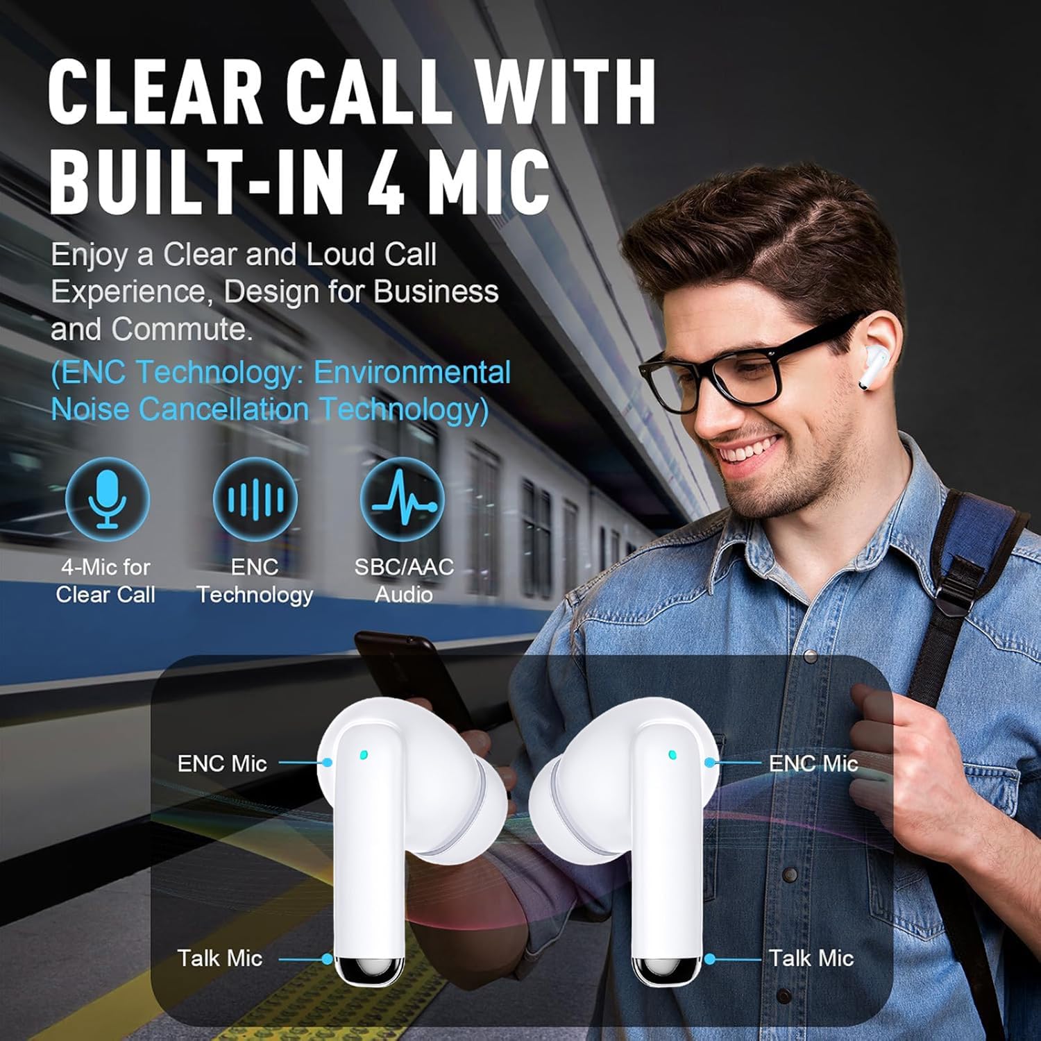 iLove Wireless Earbuds Bluetooth 5.4, IPX8, 48H Playtime