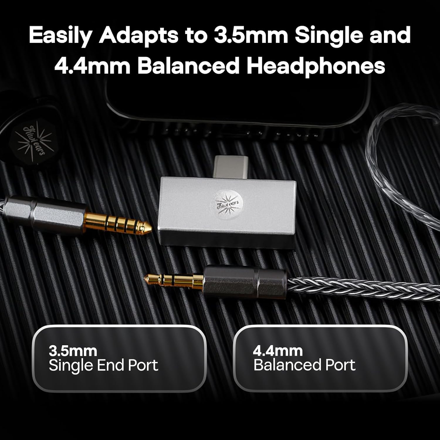 Kiwi Ears Allegro Mini Portable IEM DAC USB-C 3.5/4.4mm HiFi Amp