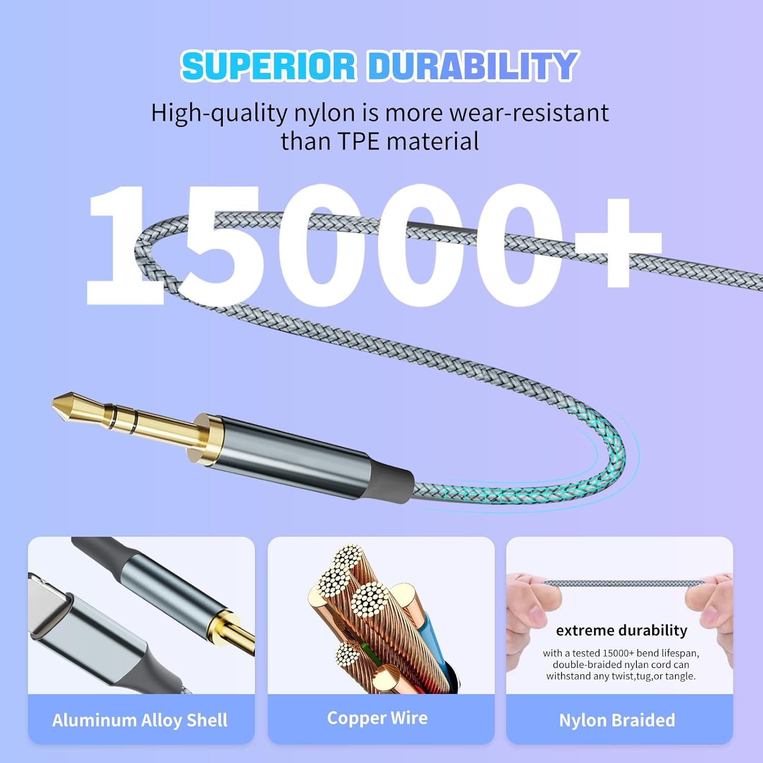 Lightning to 3.5mm AUX Cable 1.2M for iPhone Car Stereo Headphone Adapter Audio Cord iPhone 14 13 12 11 X XR XS 8 7