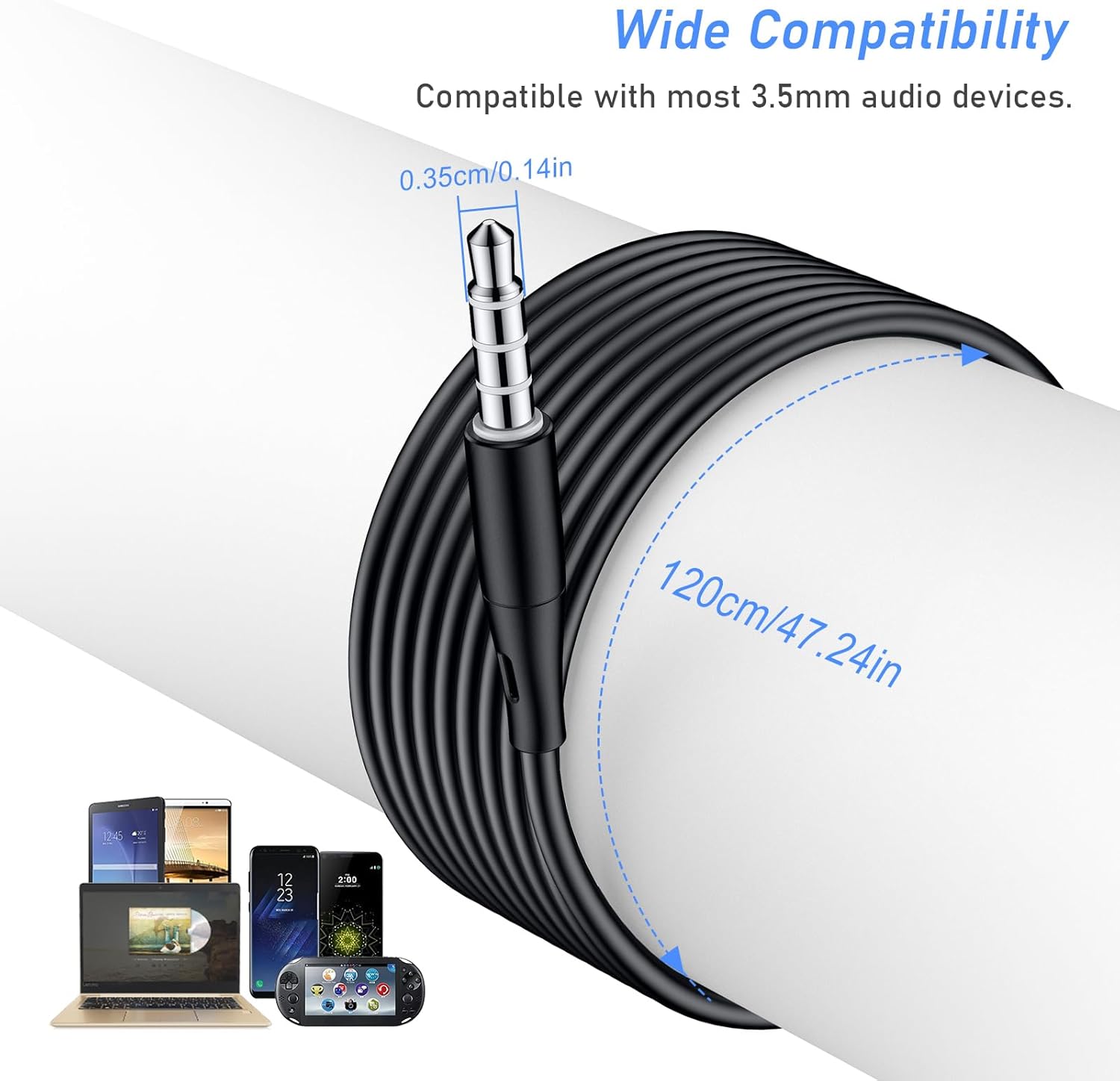 Blukar In-Ear Earphones with Microphone, Noise Isolating HD Sound (66 characters)