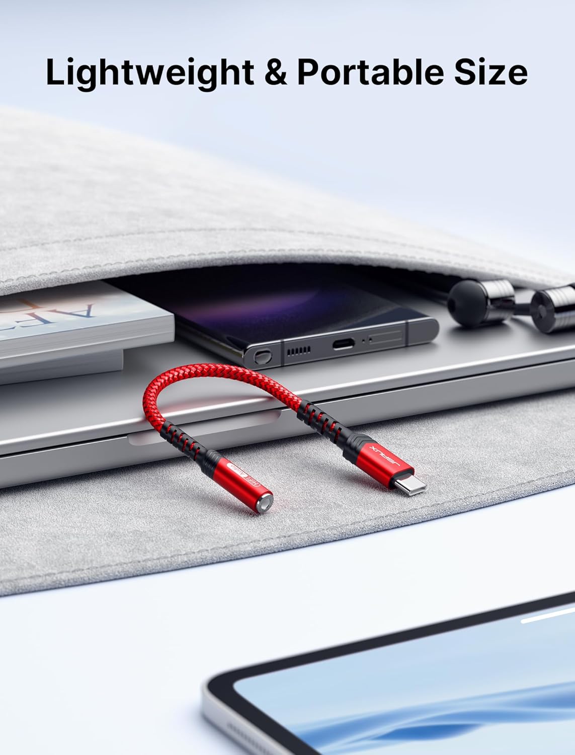 Type C to 3.5mm Headphone Jack Adapter for Phones & Tablets