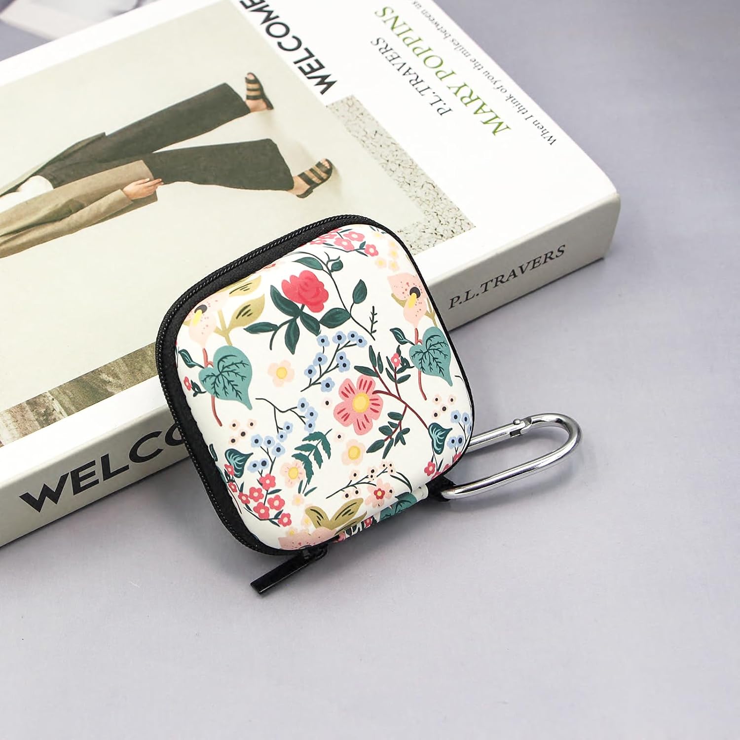 Flower Earbud Case Hard EVA Shockproof Bag for AirPods & Galaxy Buds