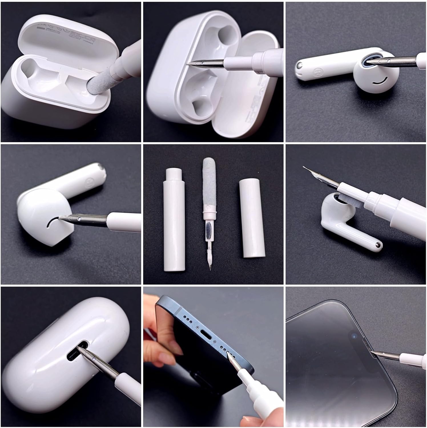Universal Earbuds Cleaning Kit Dust Earwax Remover Tool for AirPods