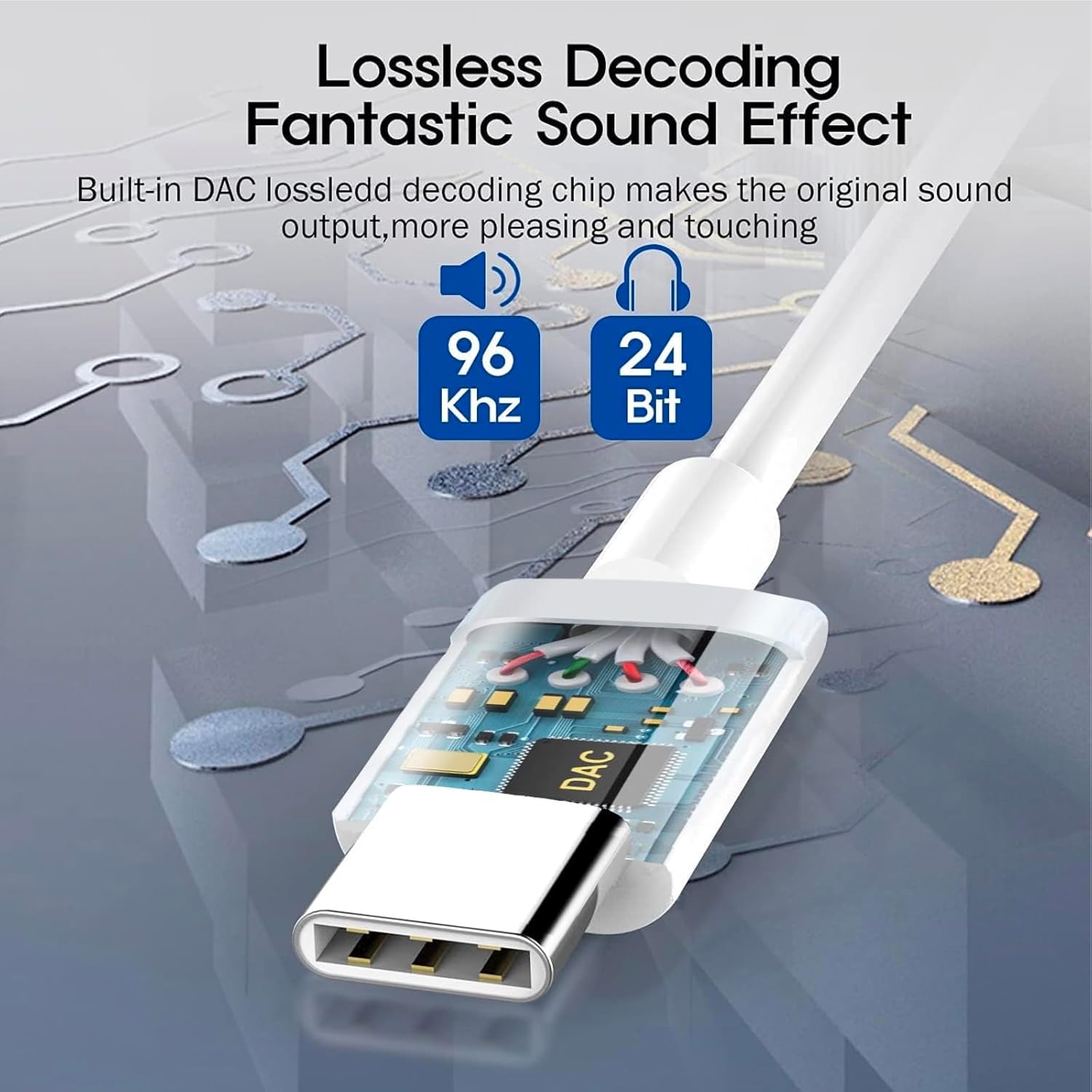 Avigers USB-C to 3.5mm Headphone Adapter, Digital Audio Converter