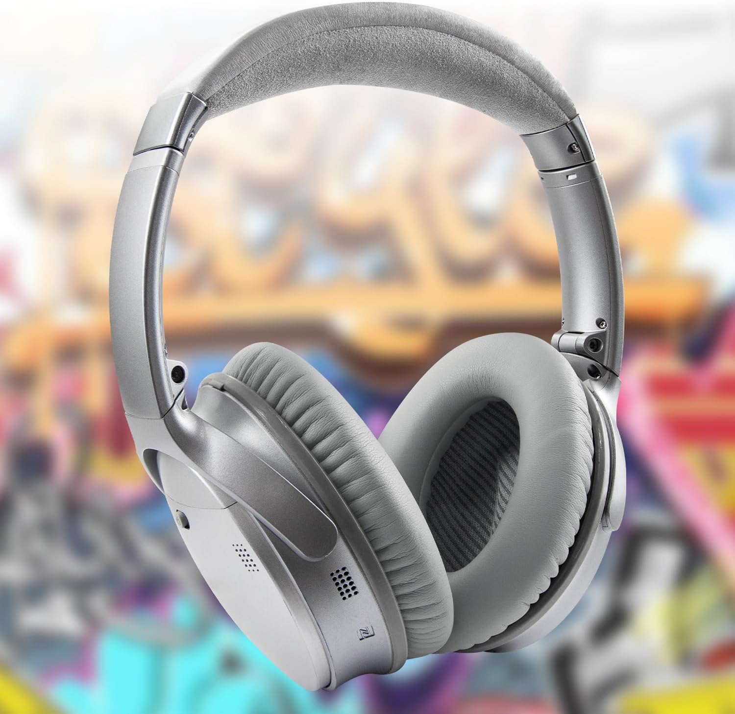 SoloWIT Earpads for Bose QC35 & QC35 II Headphones – Silver