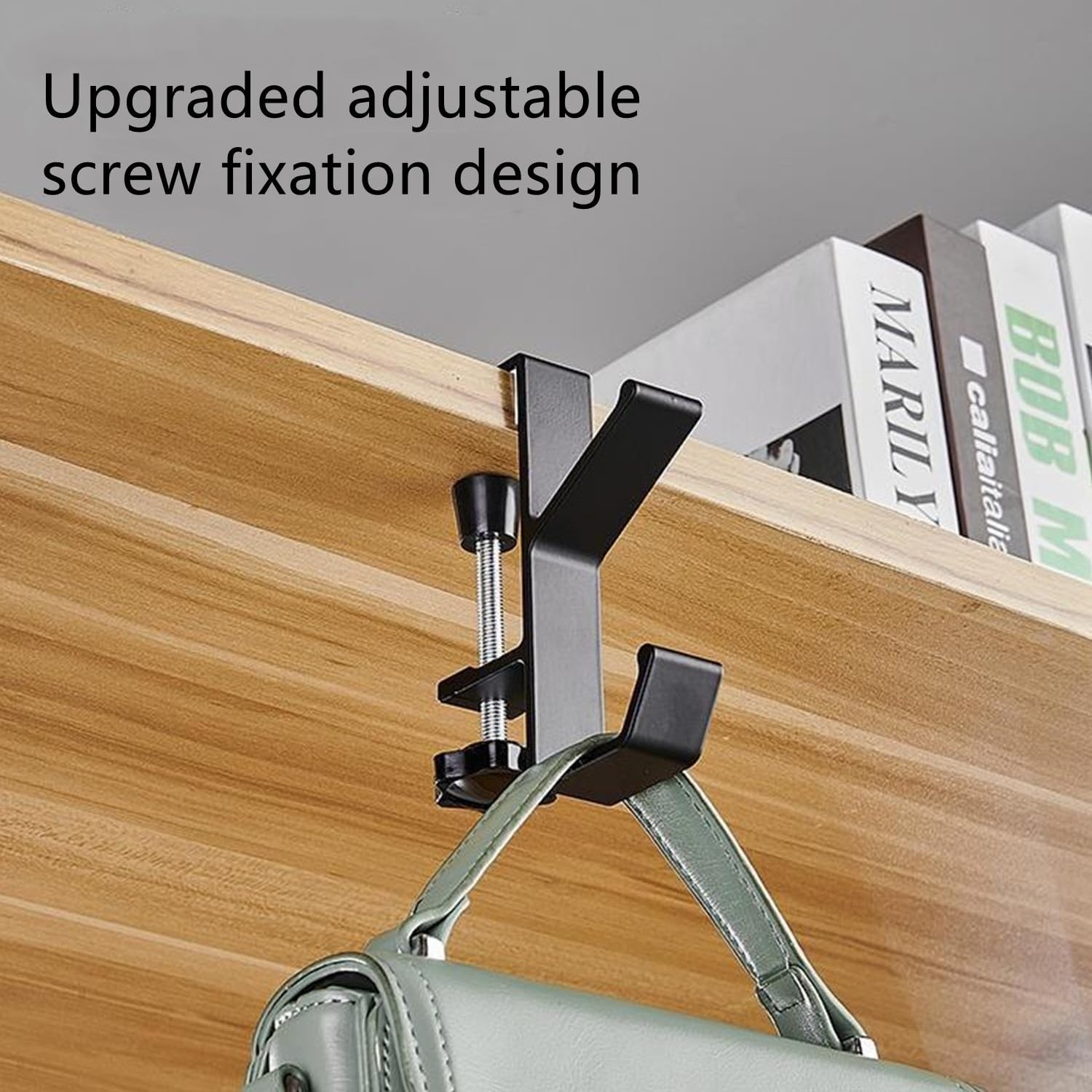 Gaming Headset Hook Mount Universal Aluminum Under Desk Clamp, Black