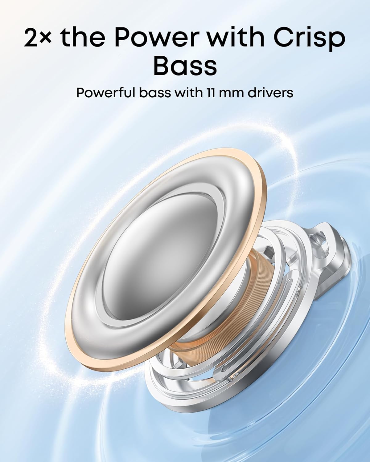 P31i Real-Time Adaptive Noise Cancelling Hi-Res Sound Wireless Bluetooth Earbuds 50H Playtime
