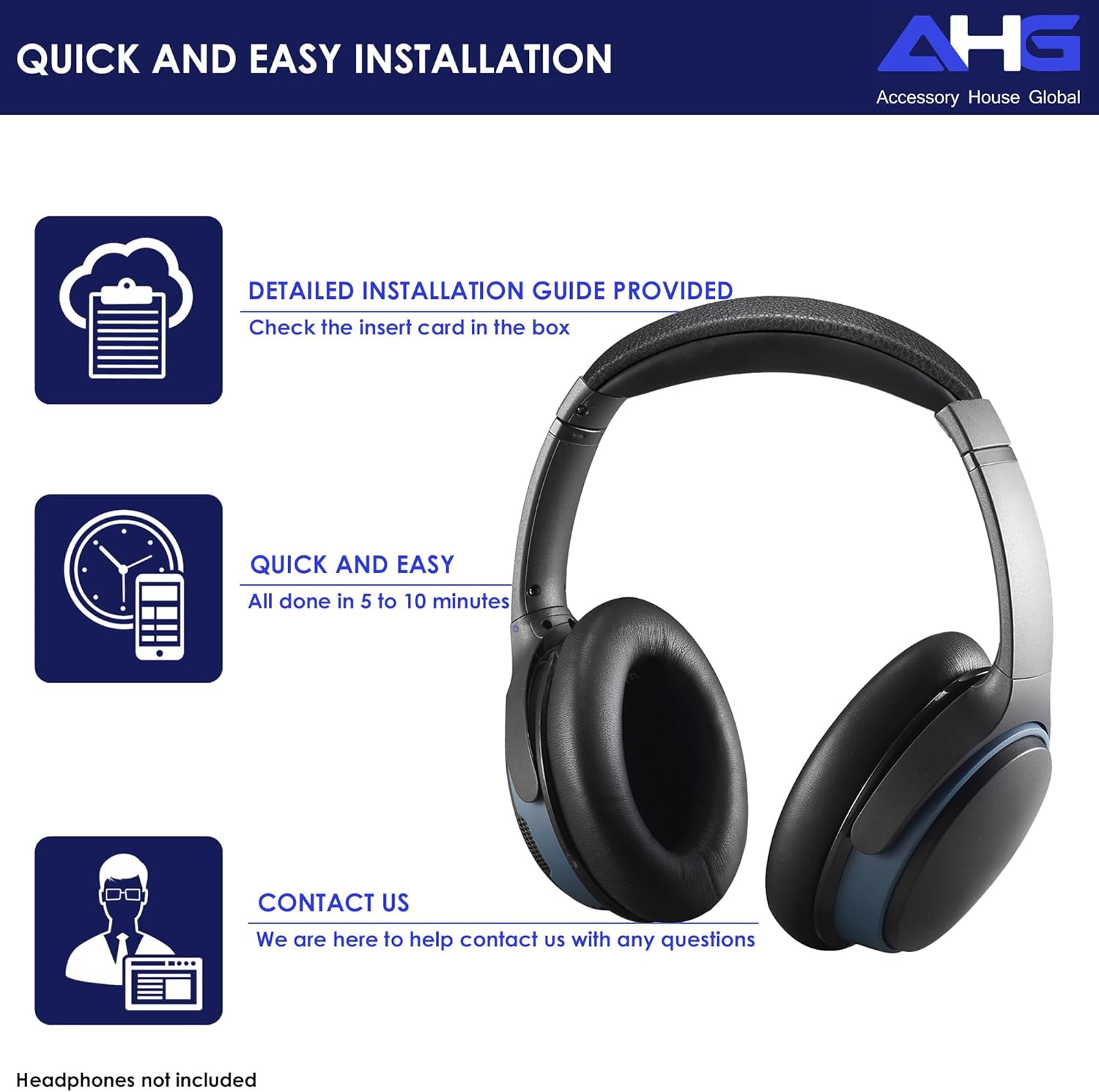 Premium Replacement Ear Pads for Bose SoundLink AE2 Headphones