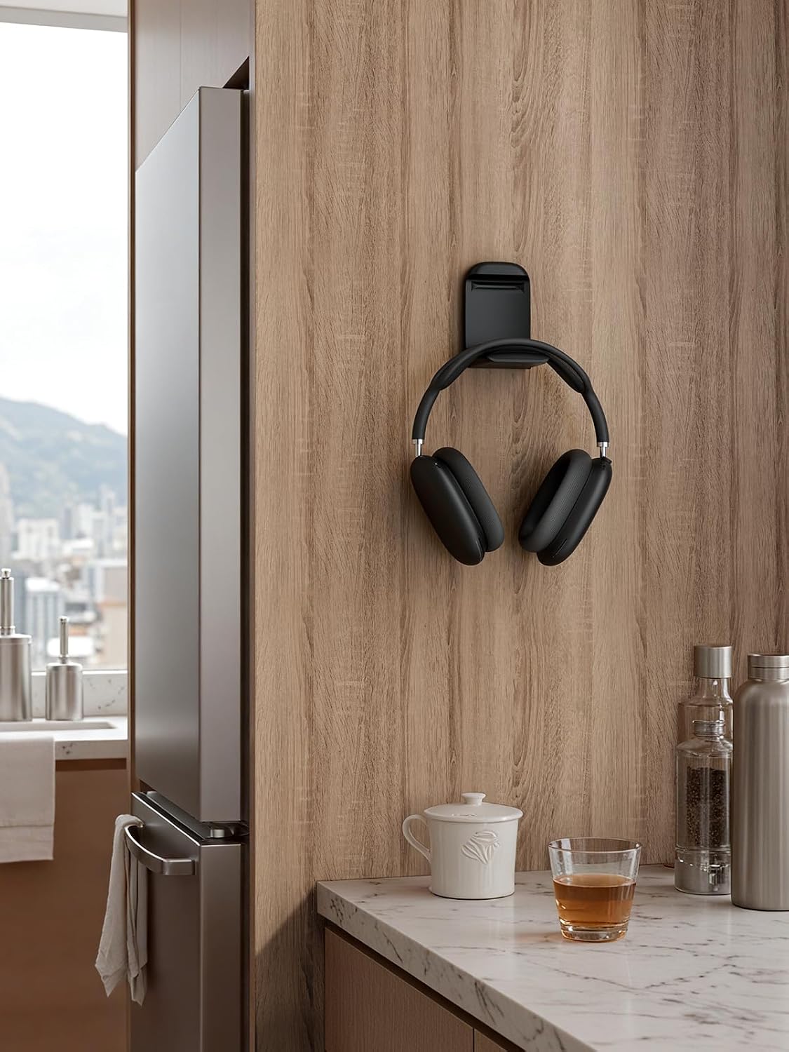Foldable Headphone Stand Hook for Desk, Headset Holder, 1-Pack