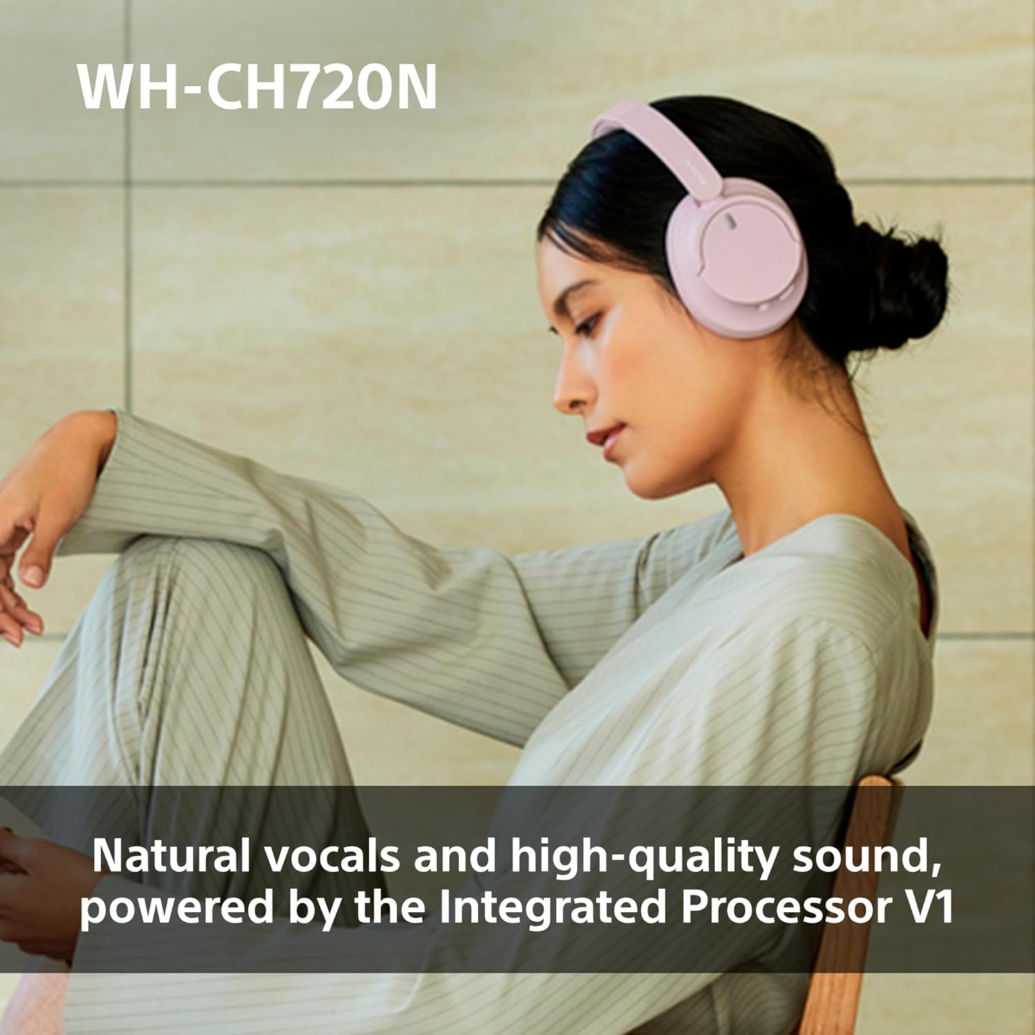 Sony WH-CH720N Wireless Noise Cancelling Headphones 35H Battery Lightweight Black