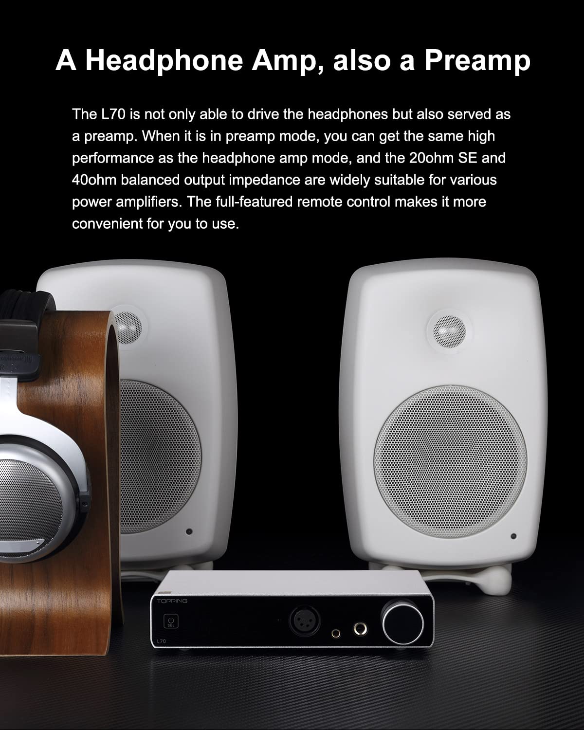 TOPPING L70 Balanced Headphone Amplifier NFCA XLR 4.4mm 6.35mm