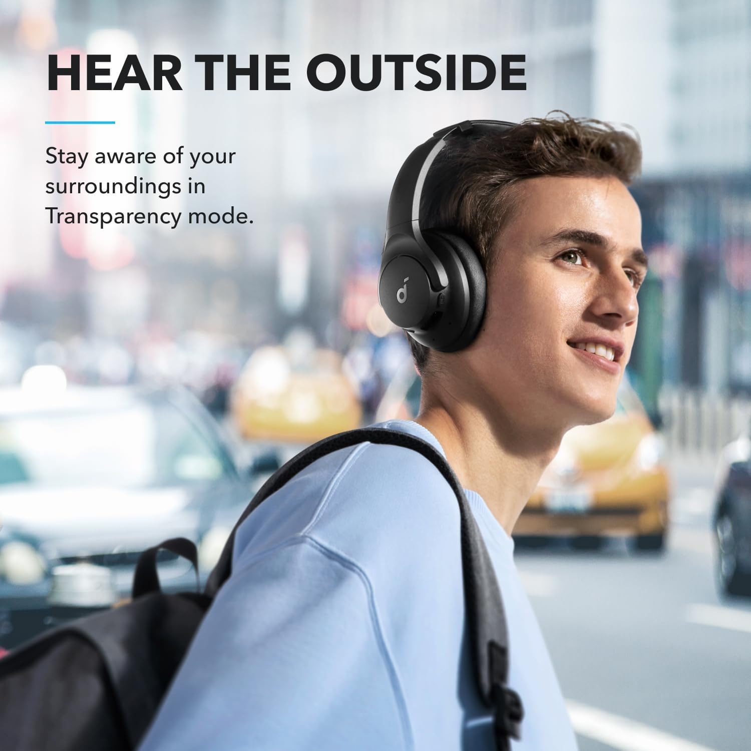 Soundcore Anker Q20i ANC Bluetooth Headphones, Hi-Res Audio, Deep Bass, 40H Playtime, Black