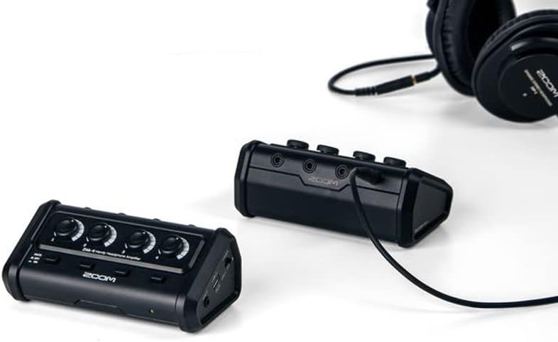 ZOOM ZHA-4 Mobile Headphone Amplifier, 4-Channel 3.5mm Audio Amp