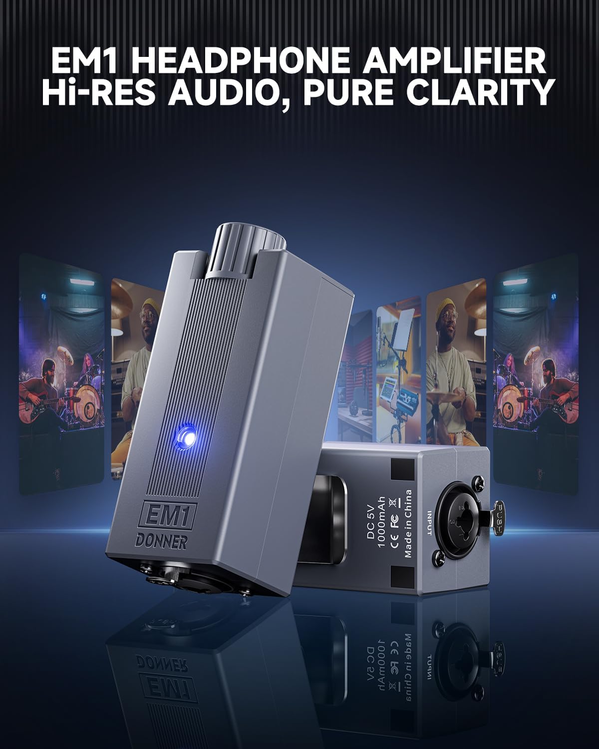 Donner EM1 Rechargeable In-Ear Monitor Headphone Amplifier
