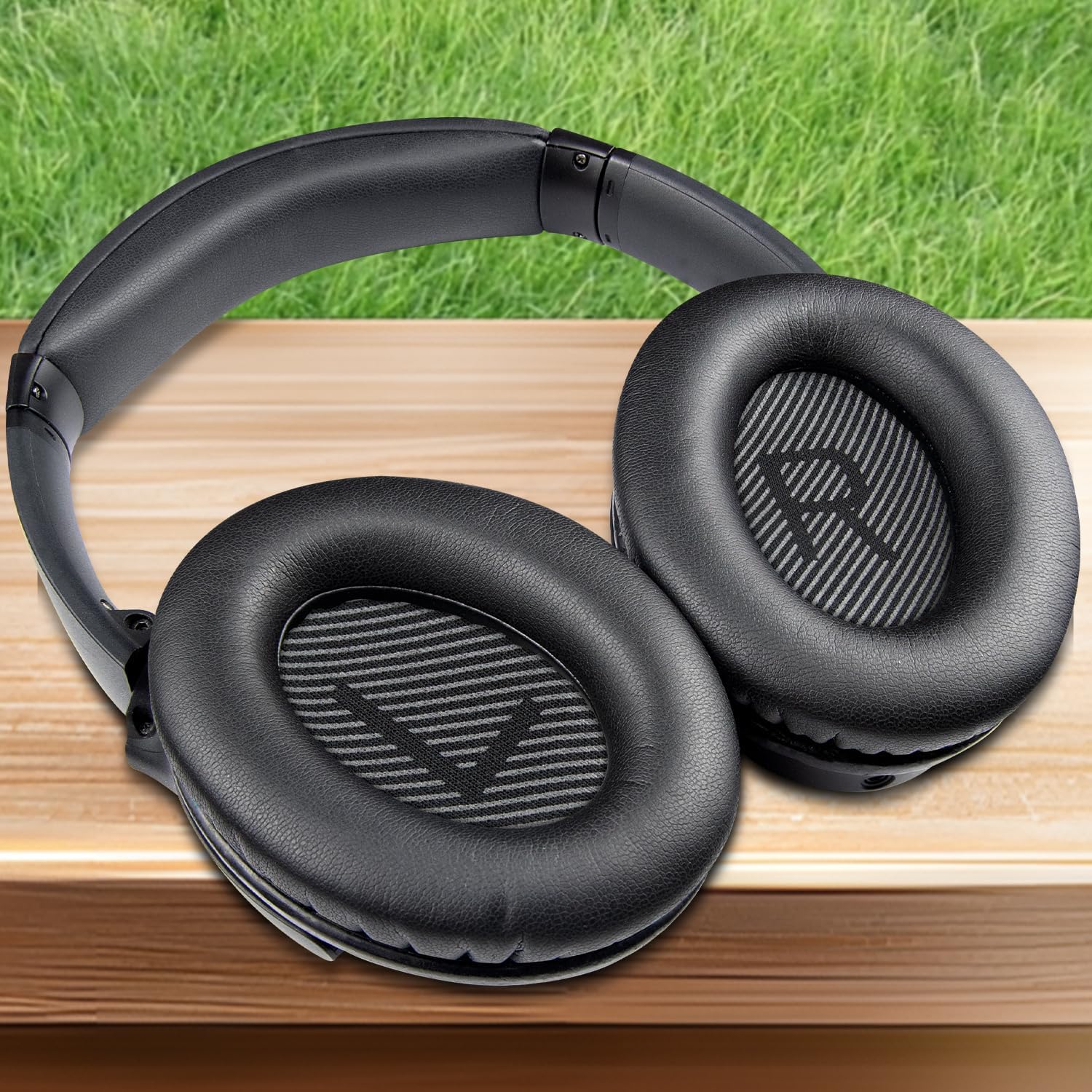 SoloWIT Earpads for Bose QC35 & QC35 II Headphones, Black Pair