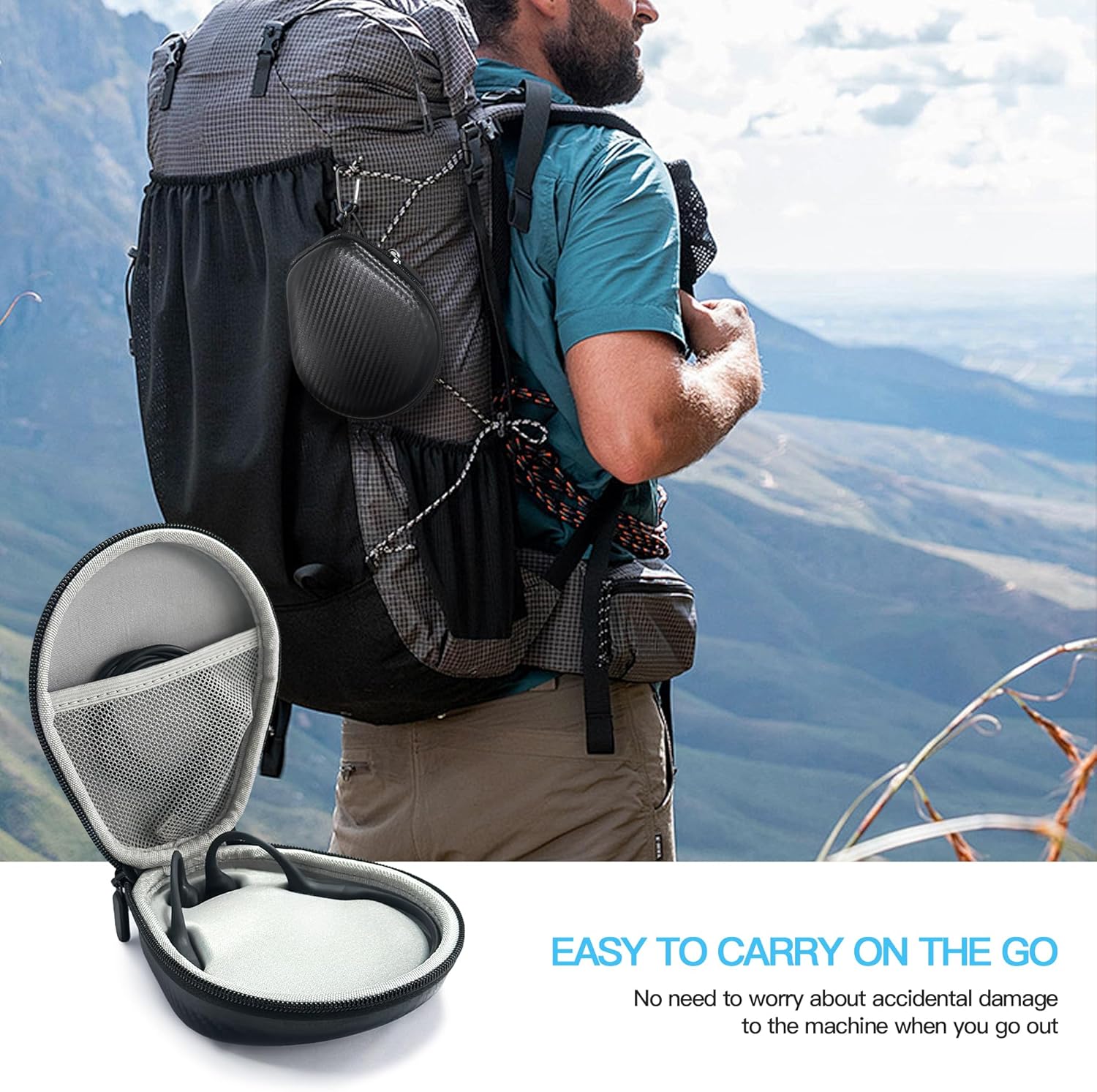 AWINNER Hard Case for Shokz OpenRun Pro/OpenSwim Bone Headphones