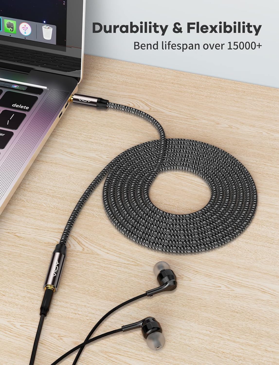 VIOY 6M Headphone Extension Cable 3.5mm Male to Female AUX Cord