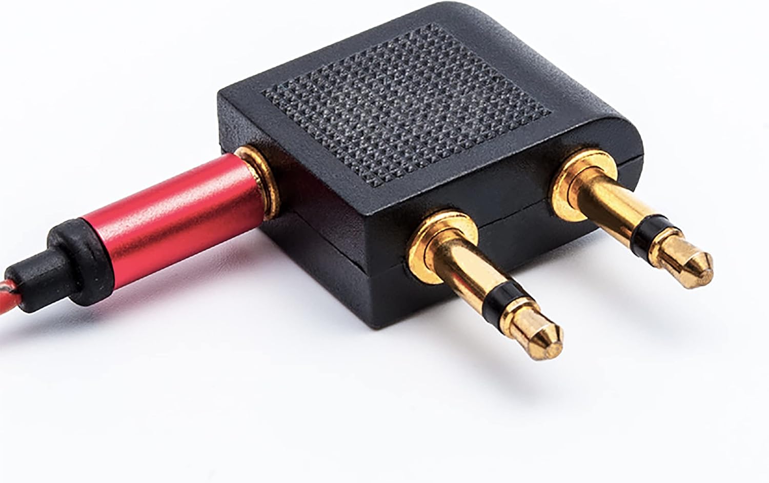 IRYNA 3 Pack Airline Headphone Adapter Gold Plated 3.5mm Stereo Jack