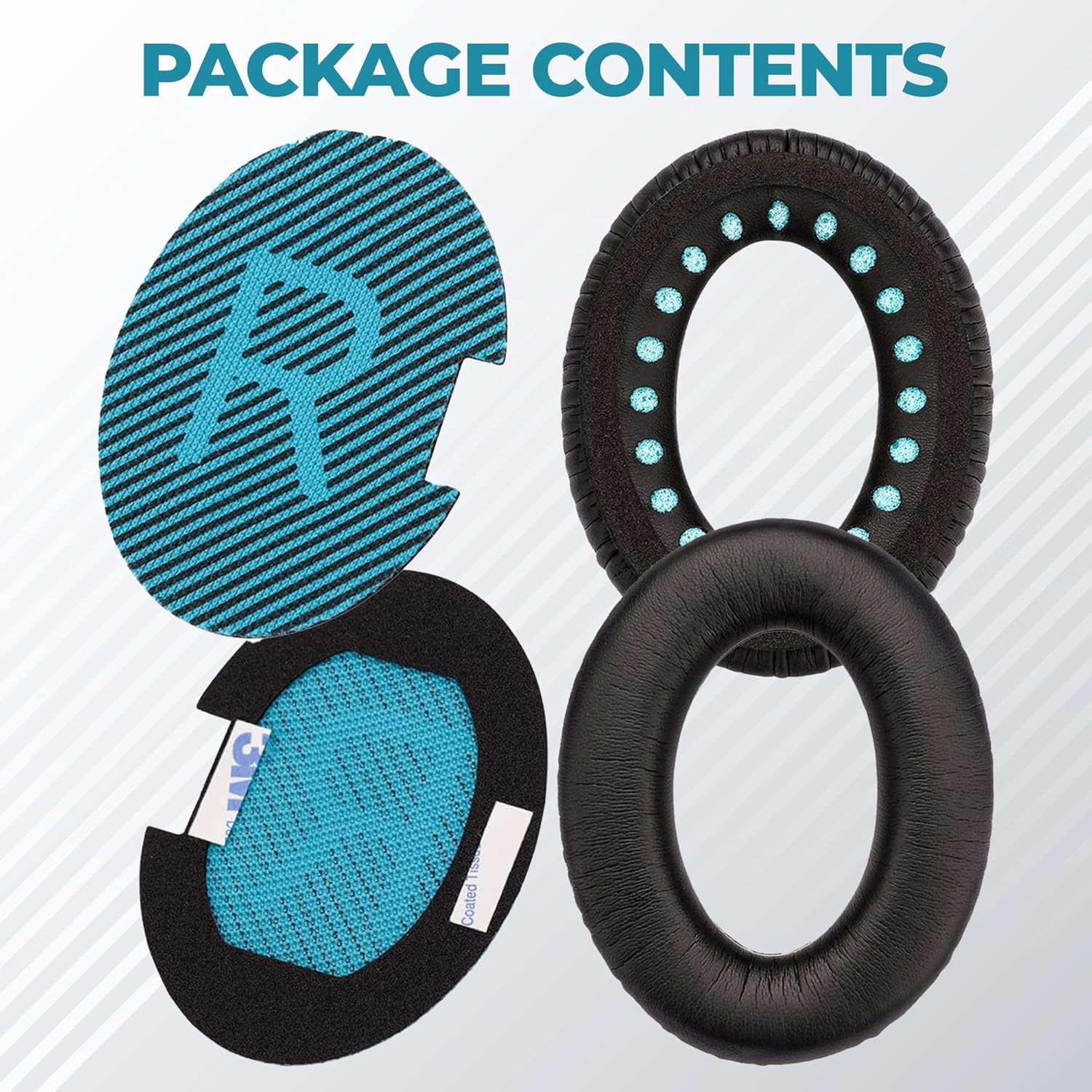 Replacement Earpads for Bose QC15 QC25 QC35 AE2 Headphones Black