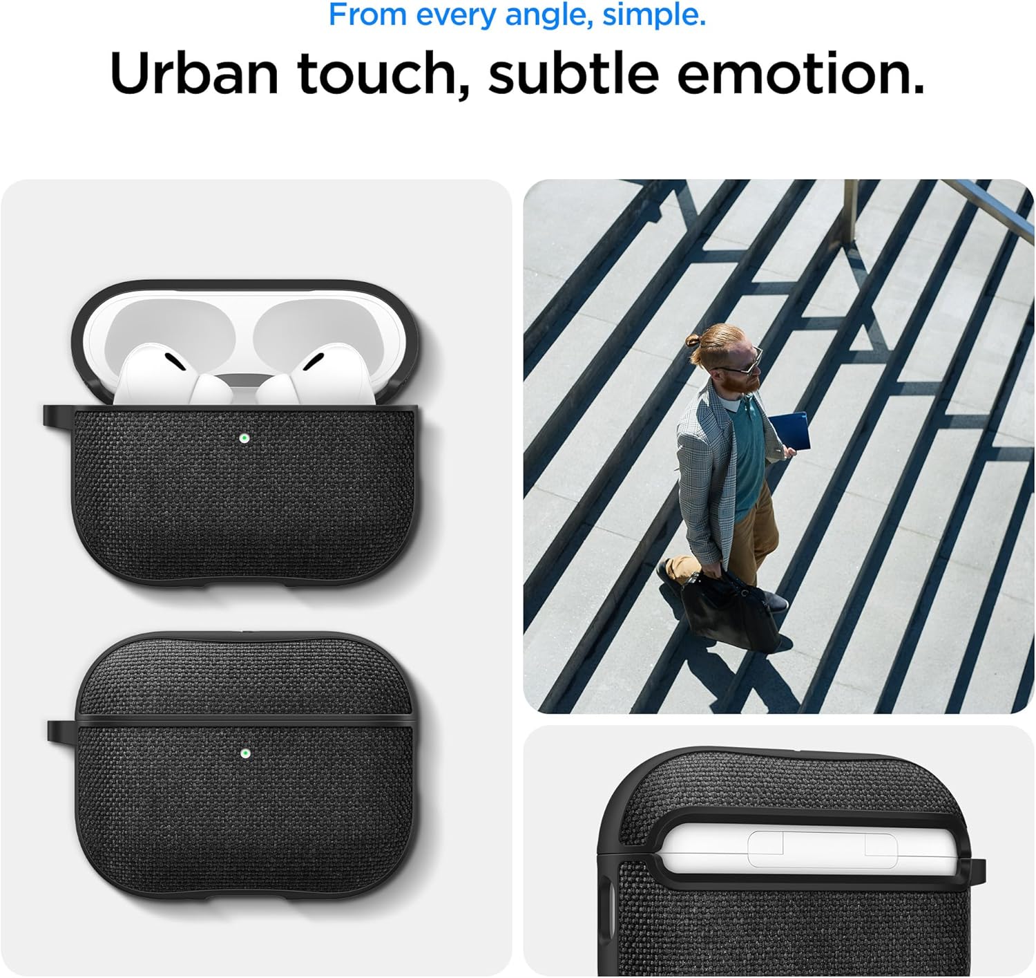 Spigen Urban Fit AirPods Pro 3 (2025) Case Cover Protective Black