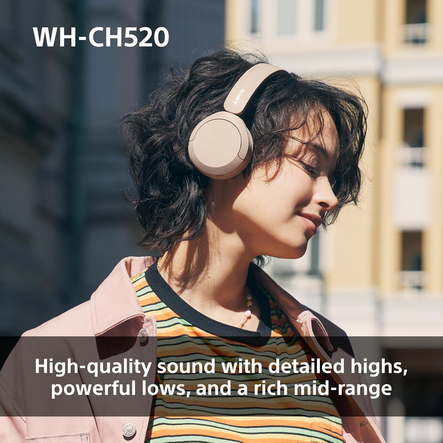Wireless On-Ear Headphones with 50H Playtime, Custom EQ, Clear Call Quality, Black