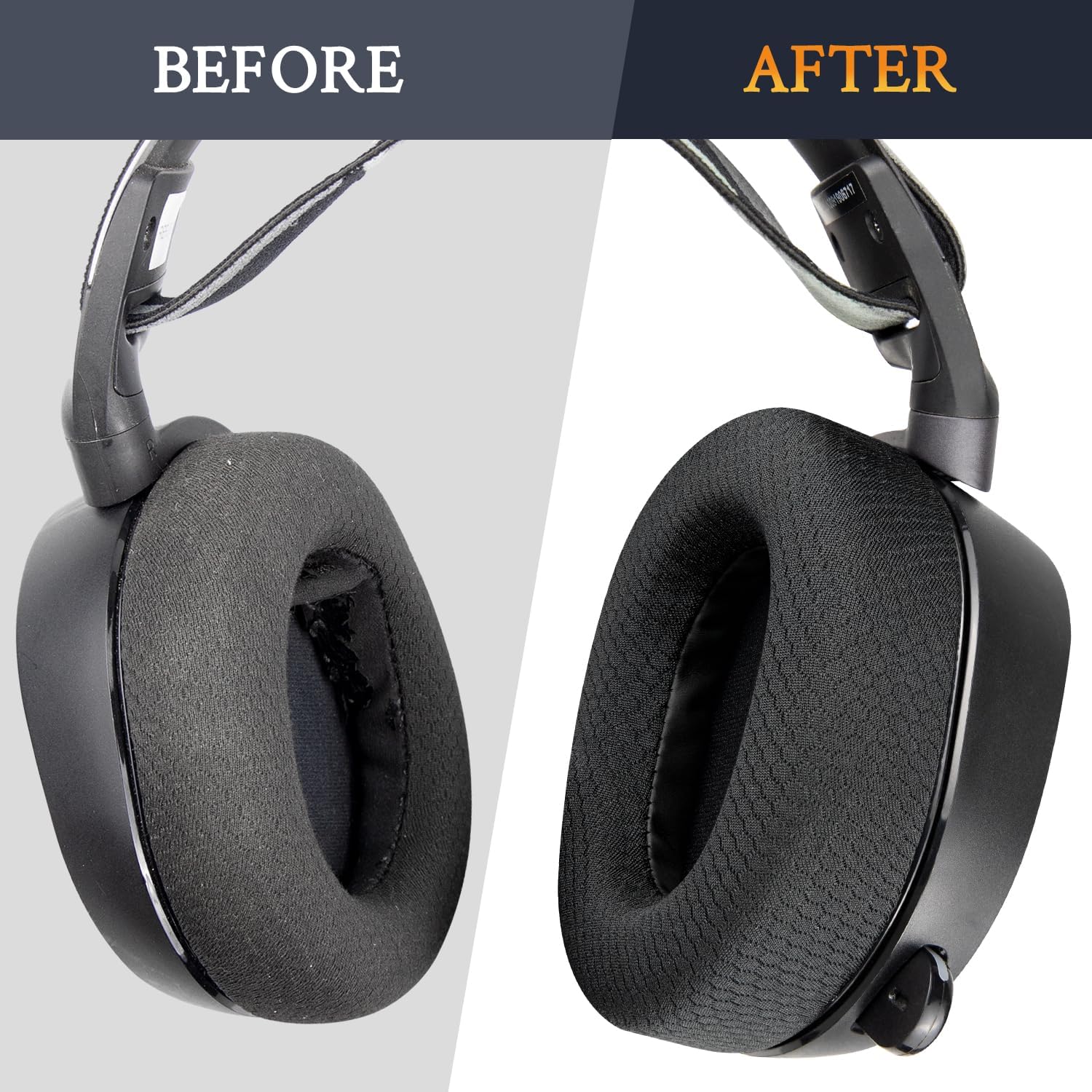 SOULWIT Mesh Earpads for SteelSeries Arctis 7/9/Pro/5/3/1 Black
