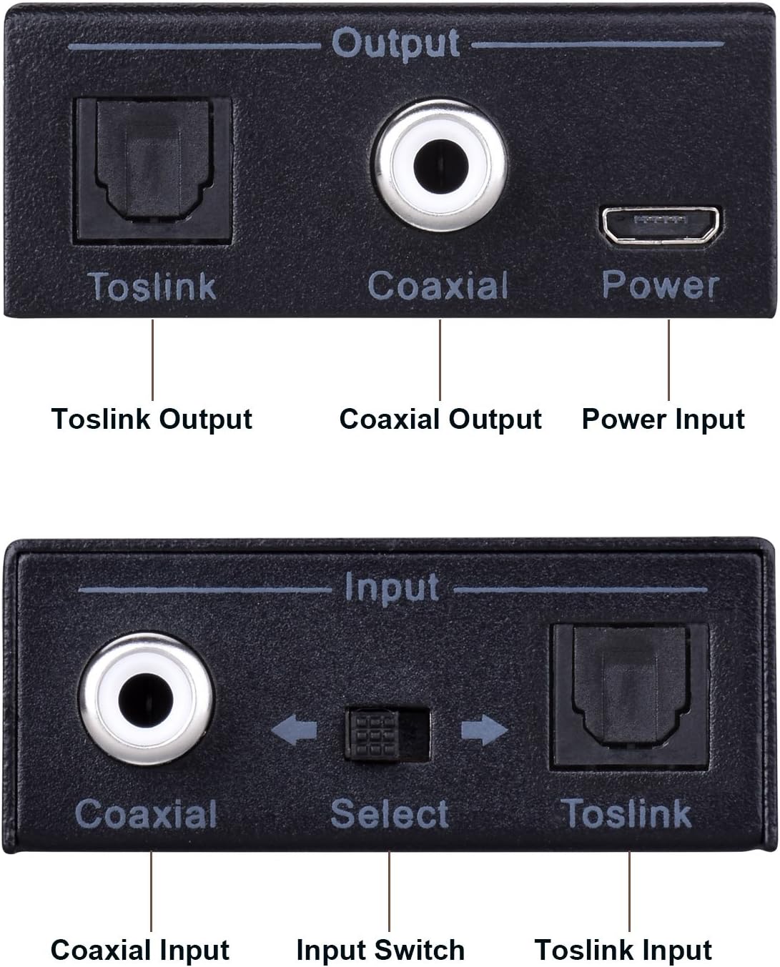 Tendak Optical Toslink to Coaxial SPDIF Digital Audio Converter