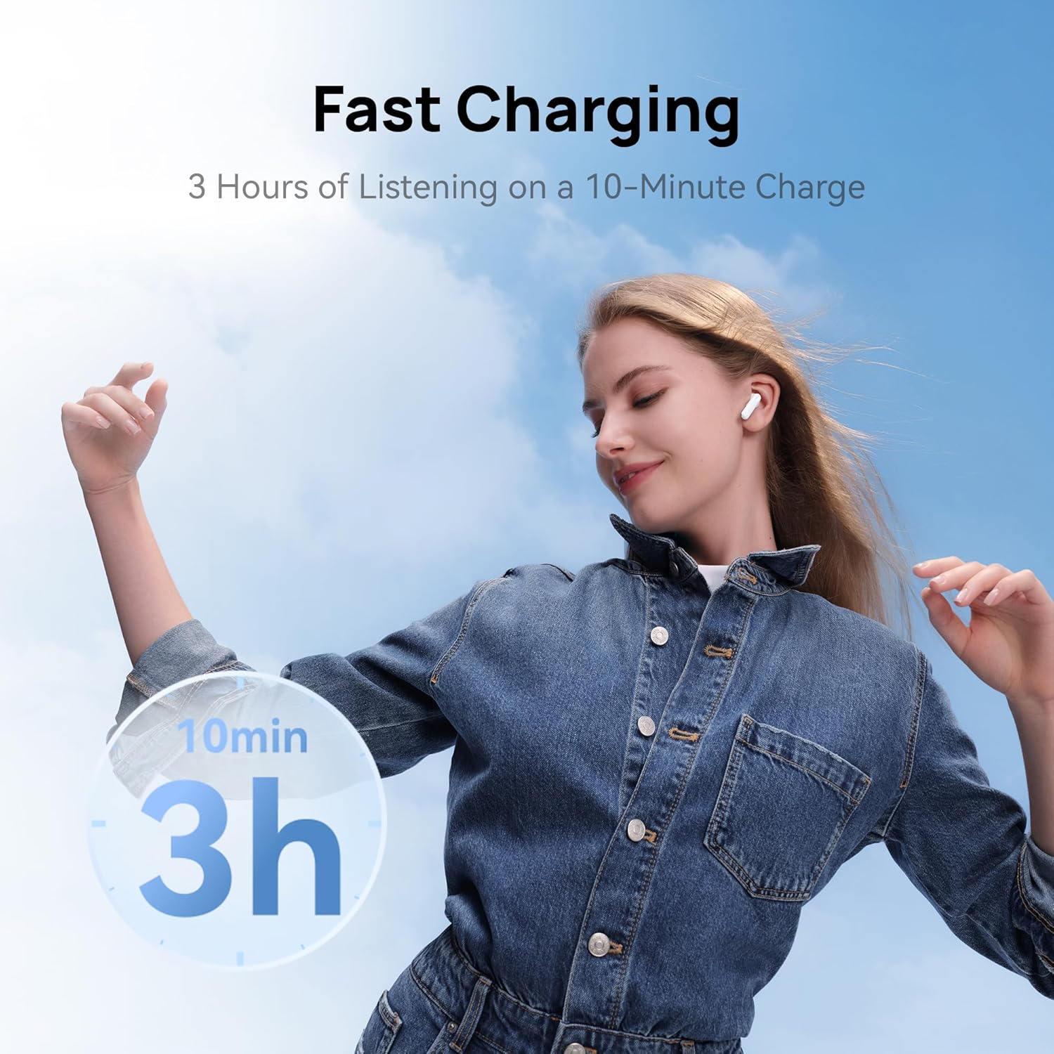 HUAWEI FreeBuds SE 2 Wireless Earbuds, Bluetooth In-Ear, 40H Battery, IP54, Compact Design (White)
